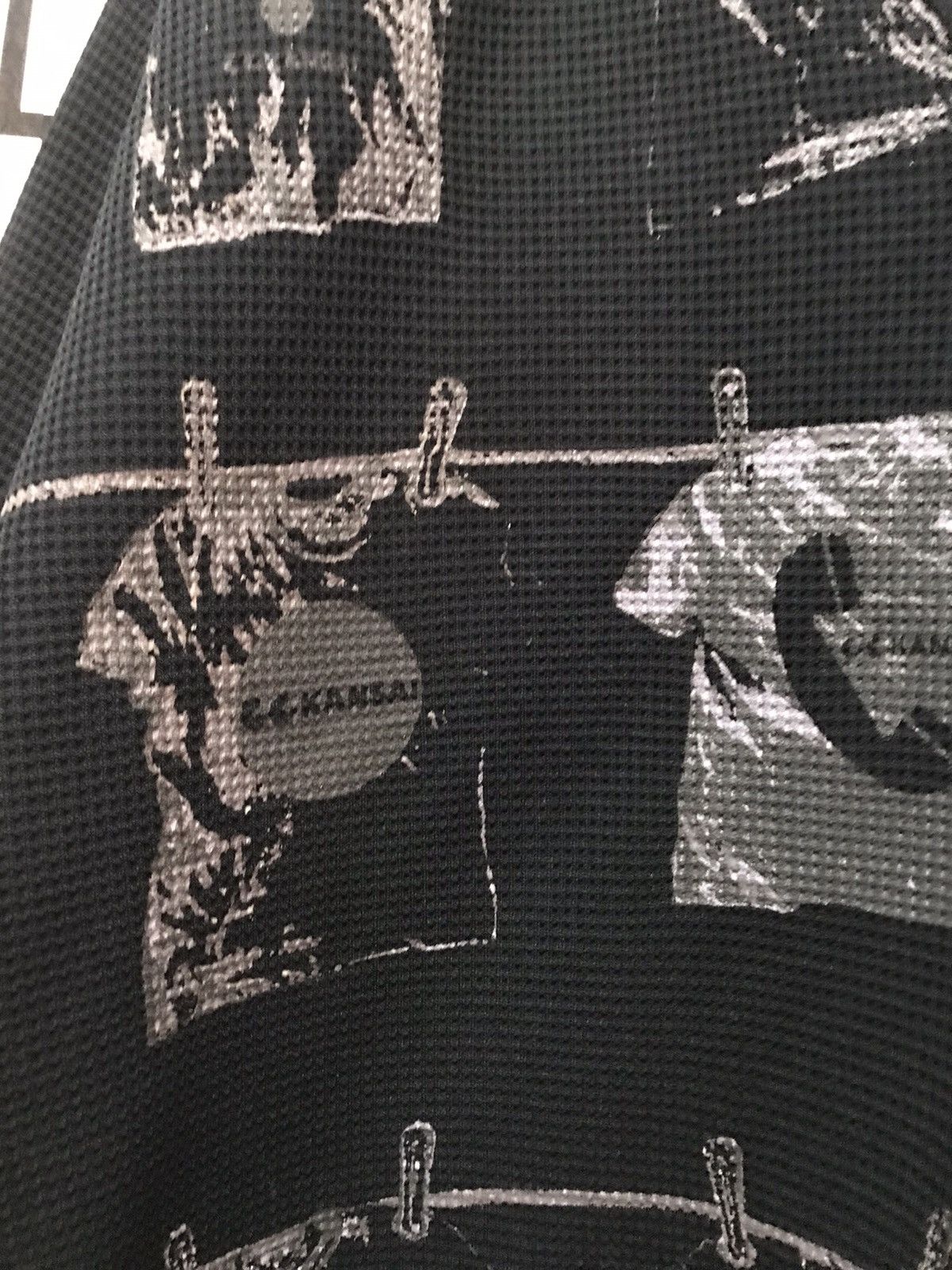 Japanese Brand × Kansai Yamamoto Vintage CC Kansai Yamamoto Hanging Shirt Waffle tshirt Size US XL / EU 56 / 4 - 5 Thumbnail