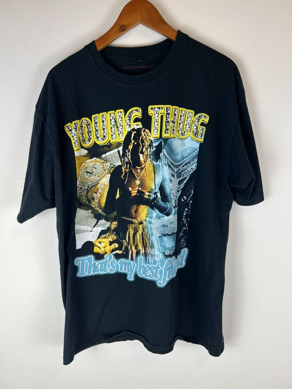 image of Marino Morwood Young Thug Tee in Black, Men's (Size XL)