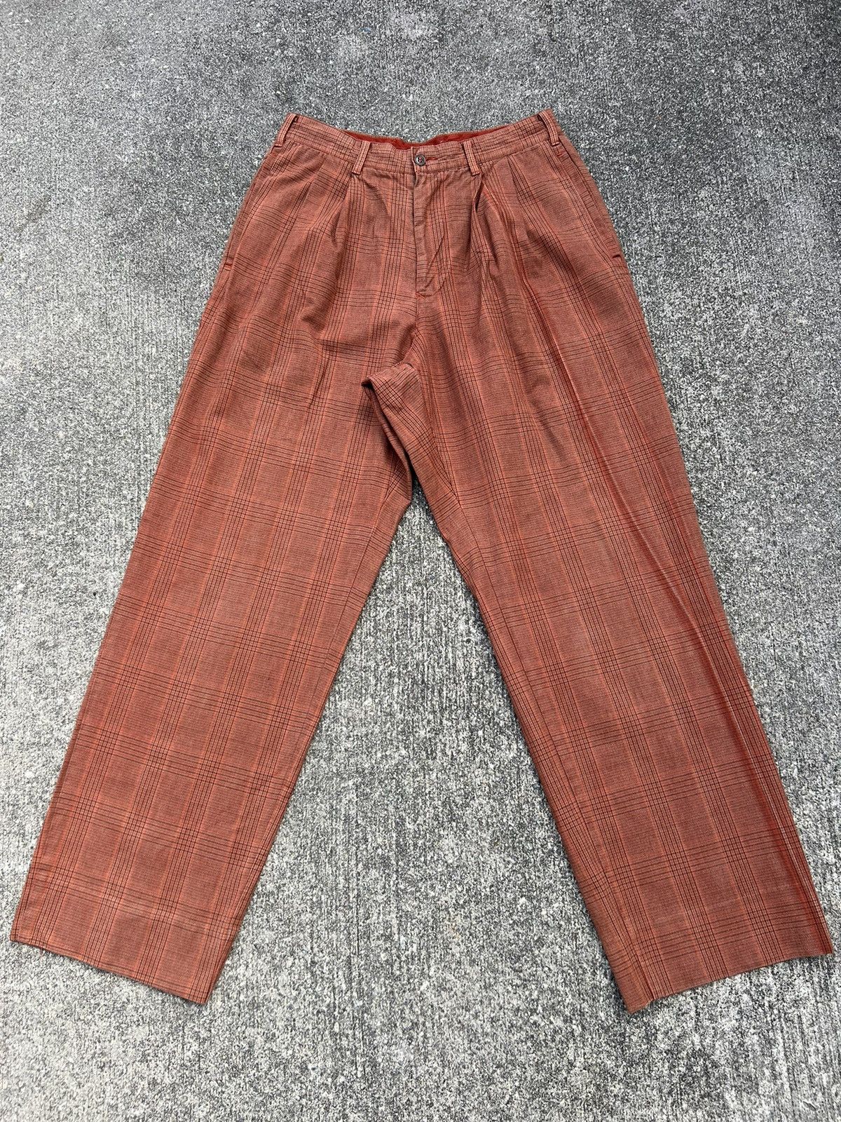C.P. Company Vintage 90s C.P. Company Checks Baggy Chinos Trouser Pant Size US 31 - 1 Thumbnail