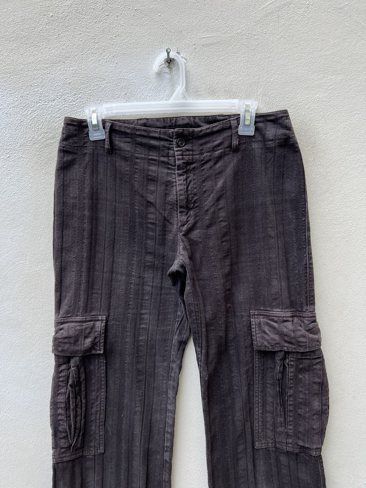 C.P. Company × Vintage Vintage C.P. Company Striped Cargo Trouser Flare Pant Size US 29 - 7 Thumbnail