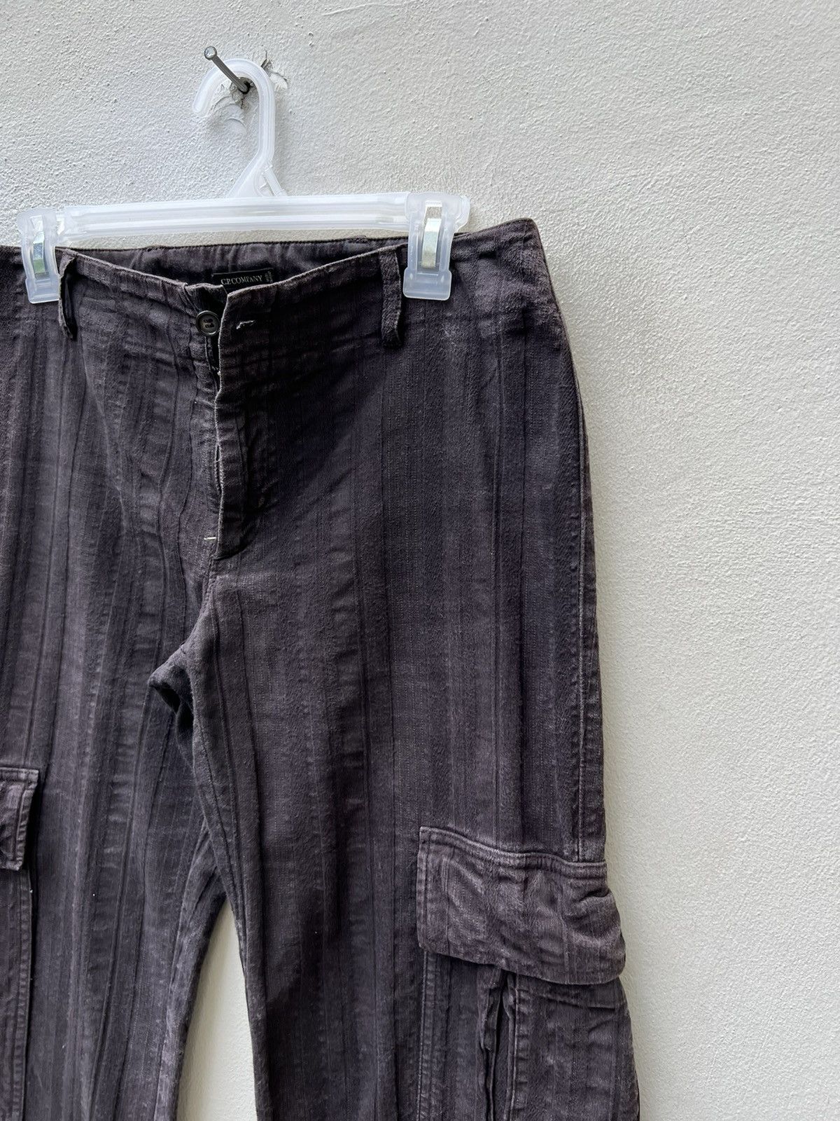 C.P. Company × Vintage Vintage C.P. Company Striped Cargo Trouser Flare Pant Size US 29 - 12 Thumbnail