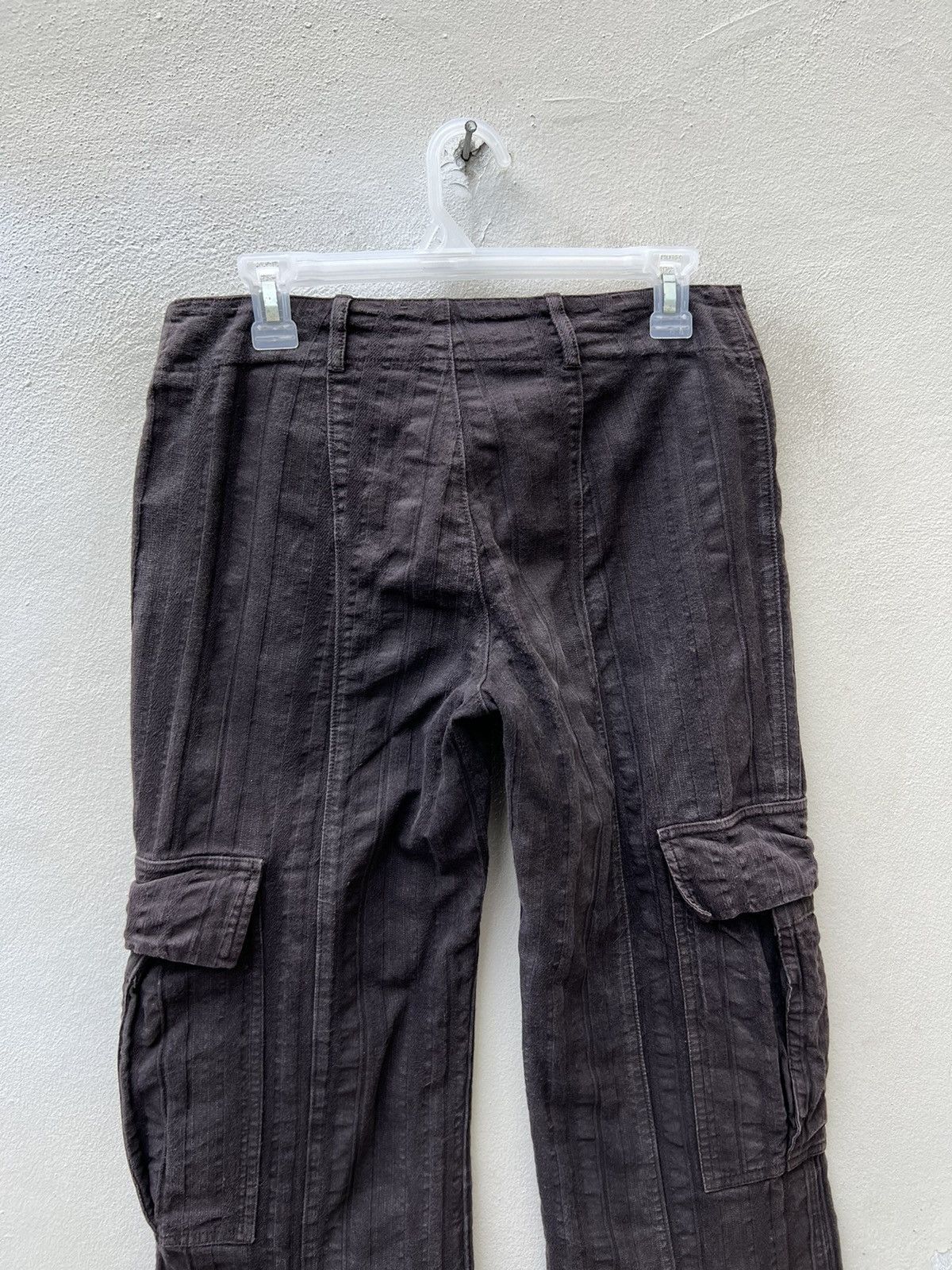 C.P. Company × Vintage Vintage C.P. Company Striped Cargo Trouser Flare Pant Size US 29 - 16 Thumbnail