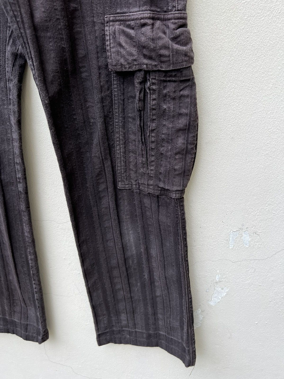 C.P. Company × Vintage Vintage C.P. Company Striped Cargo Trouser Flare Pant Size US 29 - 13 Thumbnail