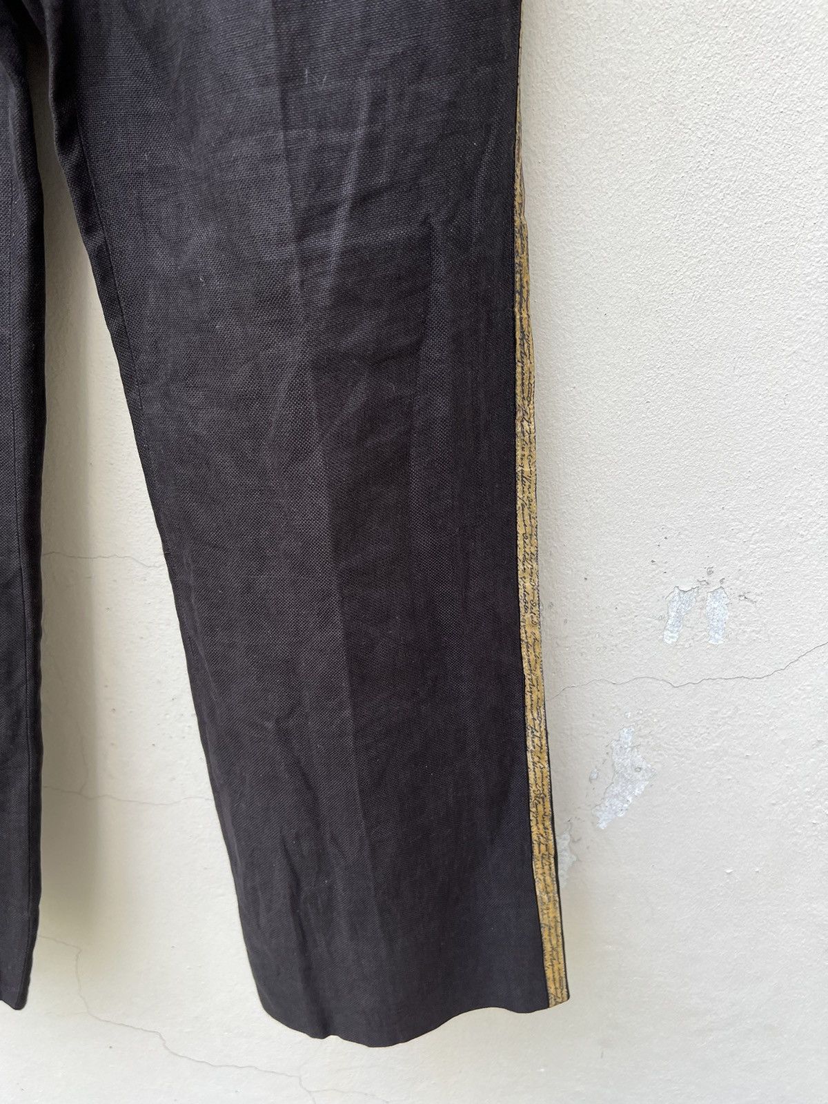 Share Spirit Homme Share Spirit Homme Japan Side Striped Ramie Trouser Pant Size US 29 - 13 Thumbnail