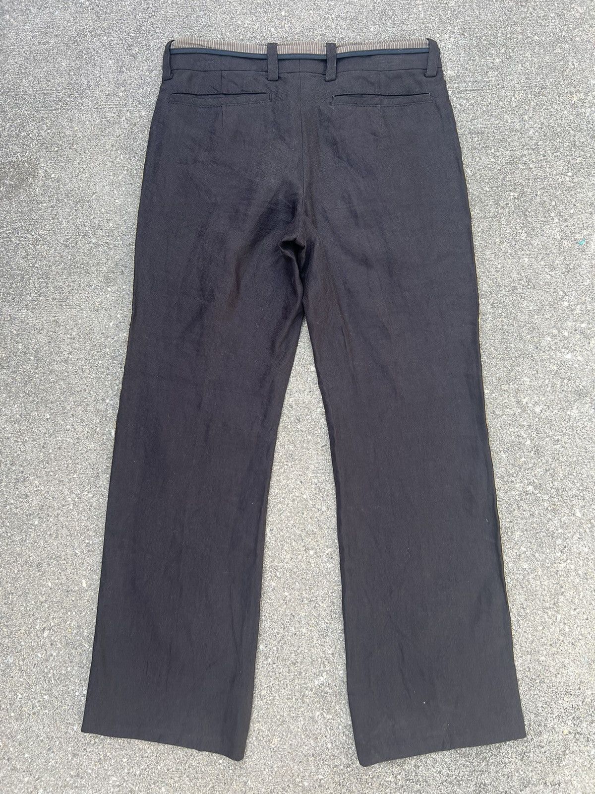 Share Spirit Homme Share Spirit Homme Japan Side Striped Ramie Trouser Pant Size US 29 - 5 Thumbnail