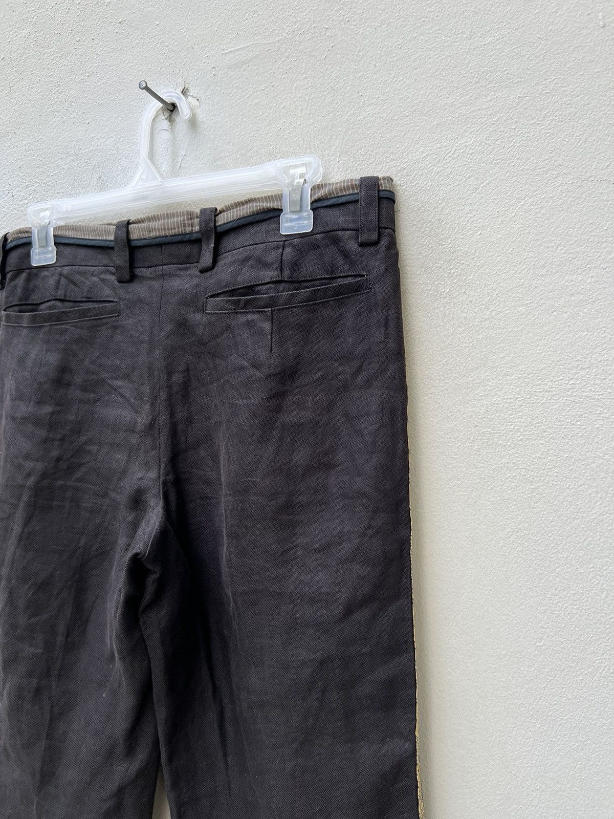 Share Spirit Homme Share Spirit Homme Japan Side Striped Ramie Trouser Pant Size US 29 - 16 Thumbnail