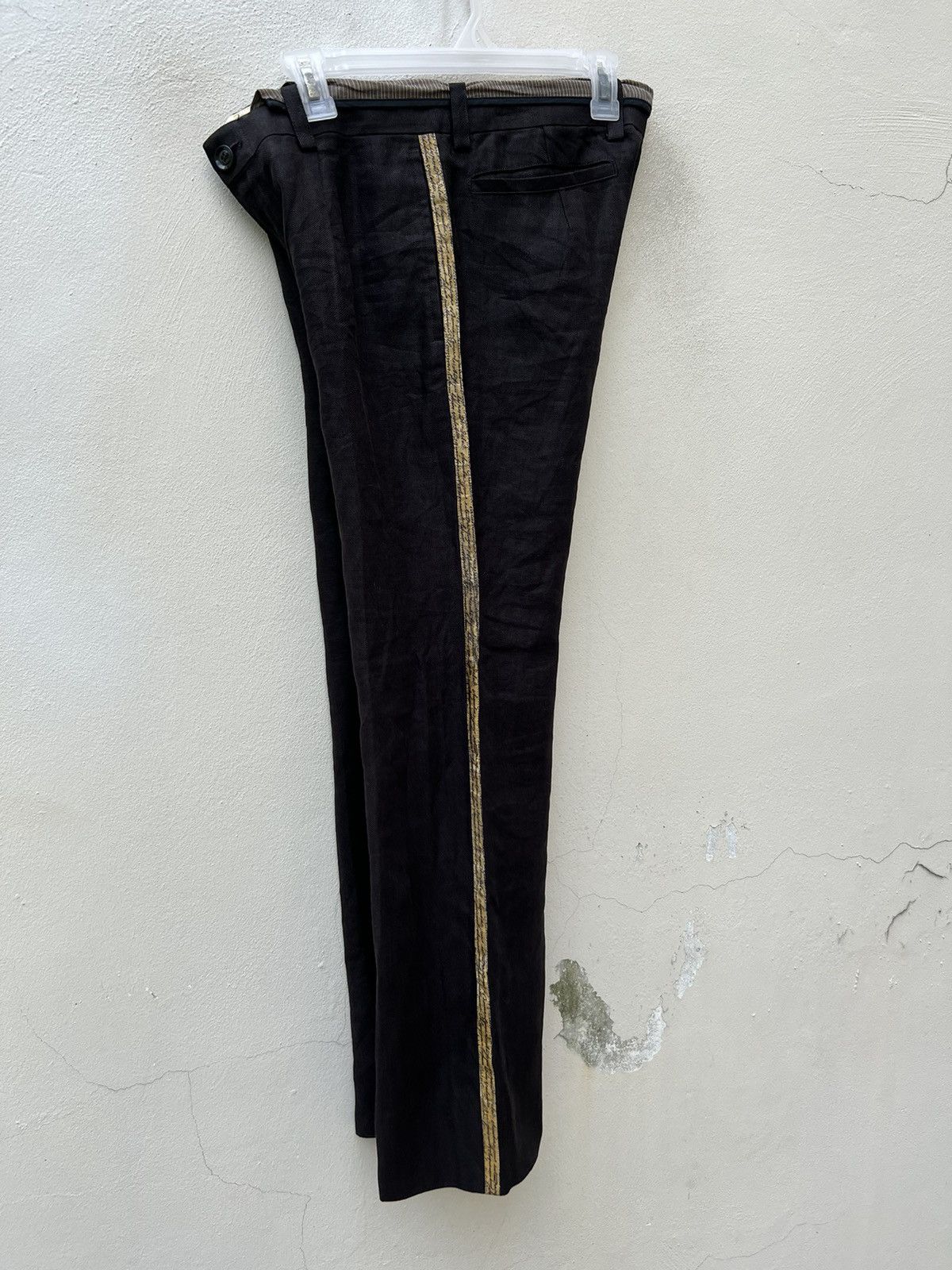 Share Spirit Homme Share Spirit Homme Japan Side Striped Ramie Trouser Pant Size US 29 - 18 Thumbnail