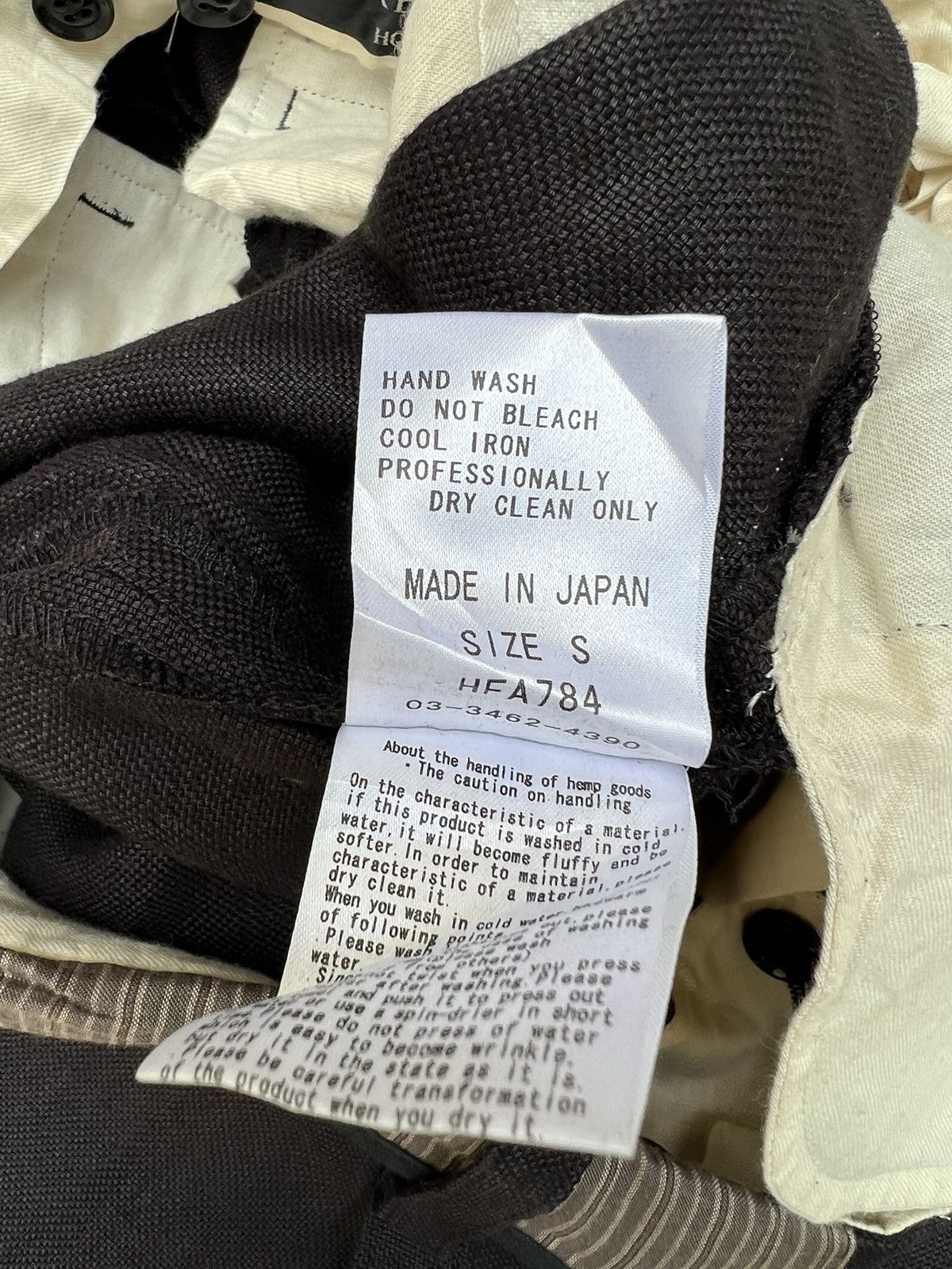 Share Spirit Homme Share Spirit Homme Japan Side Striped Ramie Trouser Pant Size US 29 - 25 Thumbnail