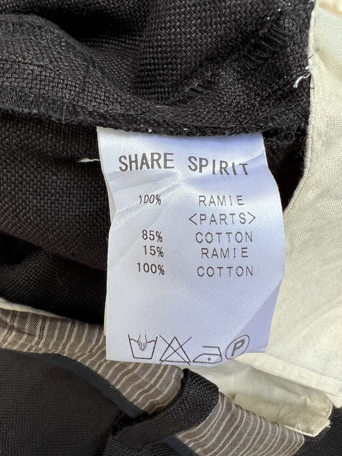 Share Spirit Homme Share Spirit Homme Japan Side Striped Ramie Trouser Pant Size US 29 - 24 Thumbnail