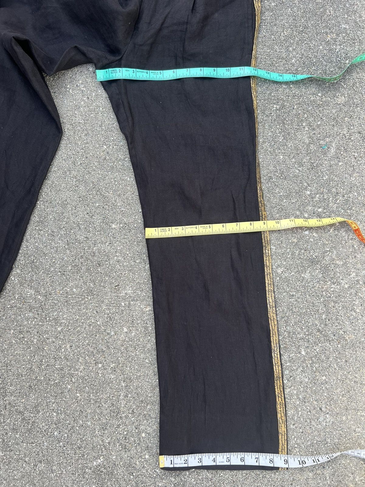 Share Spirit Homme Share Spirit Homme Japan Side Striped Ramie Trouser Pant Size US 29 - 3 Thumbnail