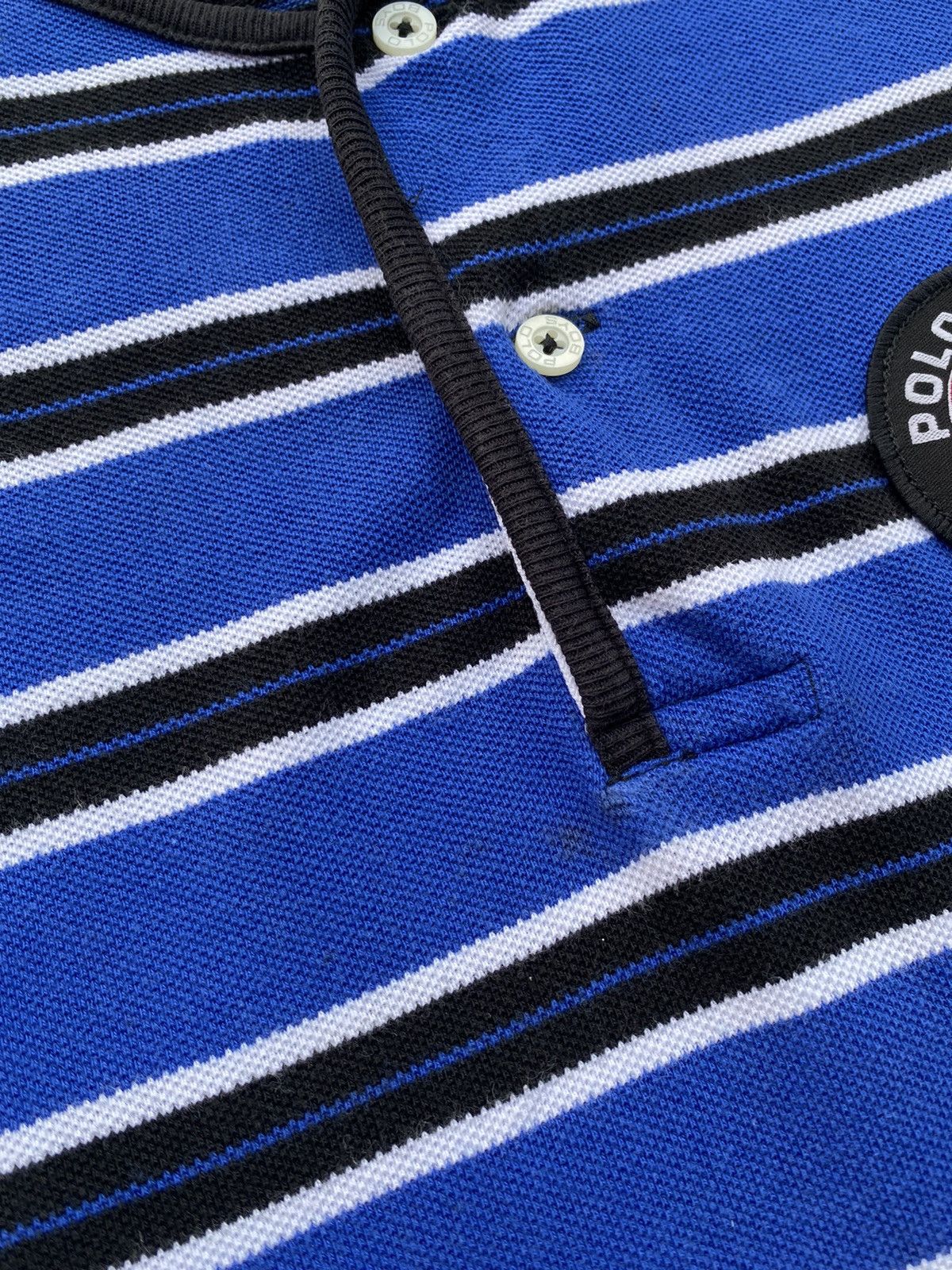 Polo Ralph Lauren Vintage 90s Polo Sport Ralph Lauren Striped Henley Tees Size US XS / EU 42 / 0 - 5 Thumbnail