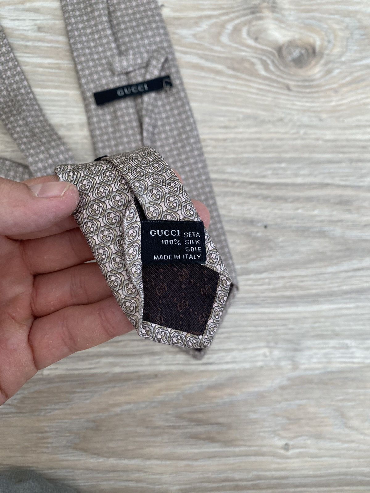 Gucci Gucci tie monogram spellbound logo nice Size ONE SIZE - 5 Thumbnail