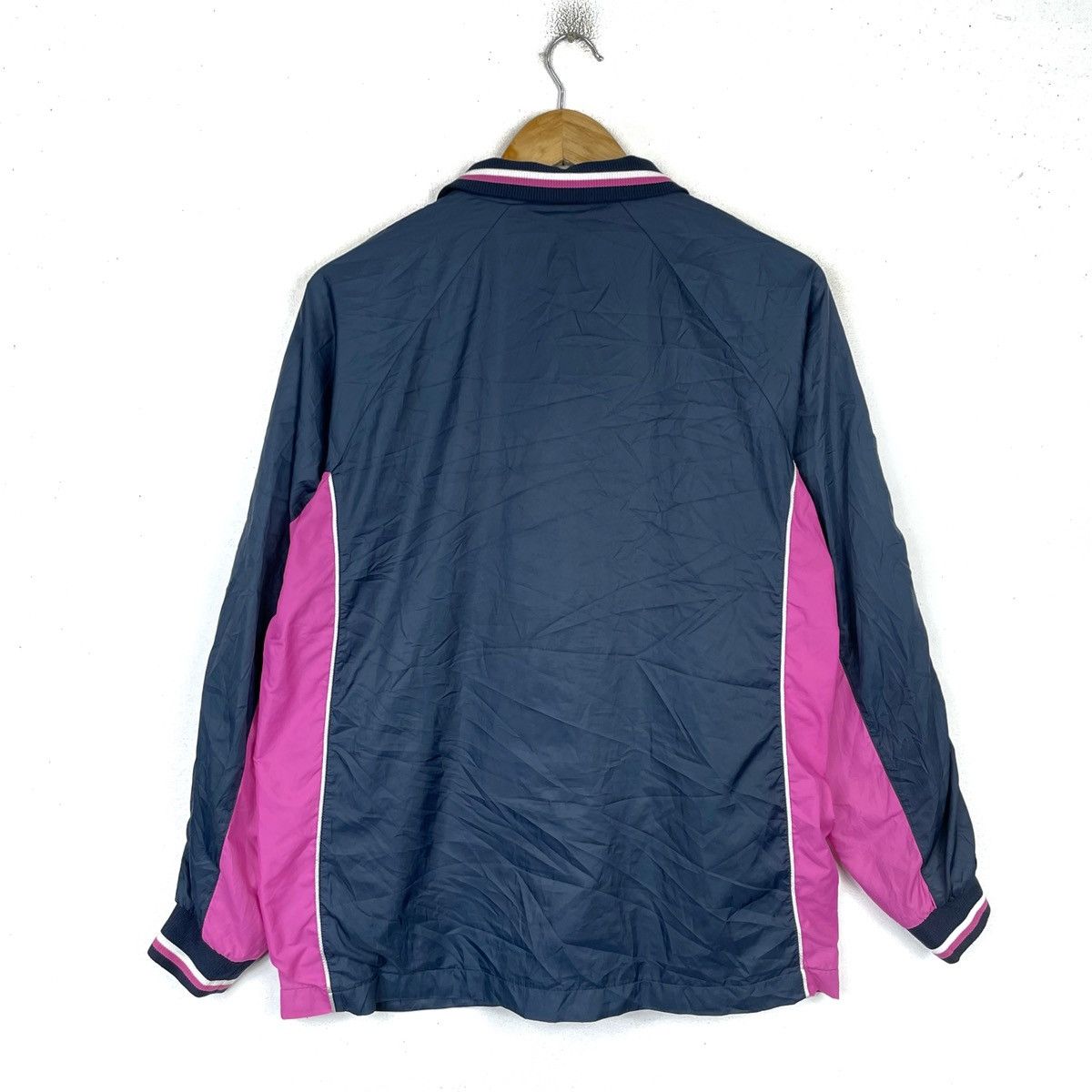 Nike Vtg Nike Y2K Mini Swoosh Side Tape Blokecore Style Jacket Size US M / EU 48-50 / 2 - 5 Thumbnail
