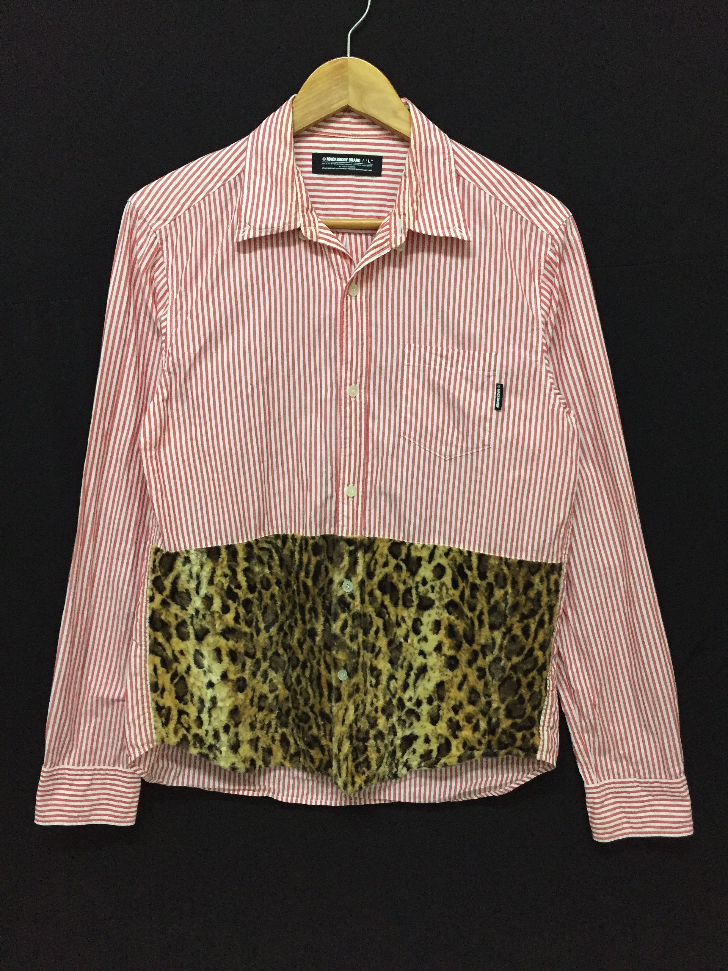 Swagger MACKDADDY Leopard Hybrid stripe button up Size US M / EU 48-50 / 2 - 2 Thumbnail