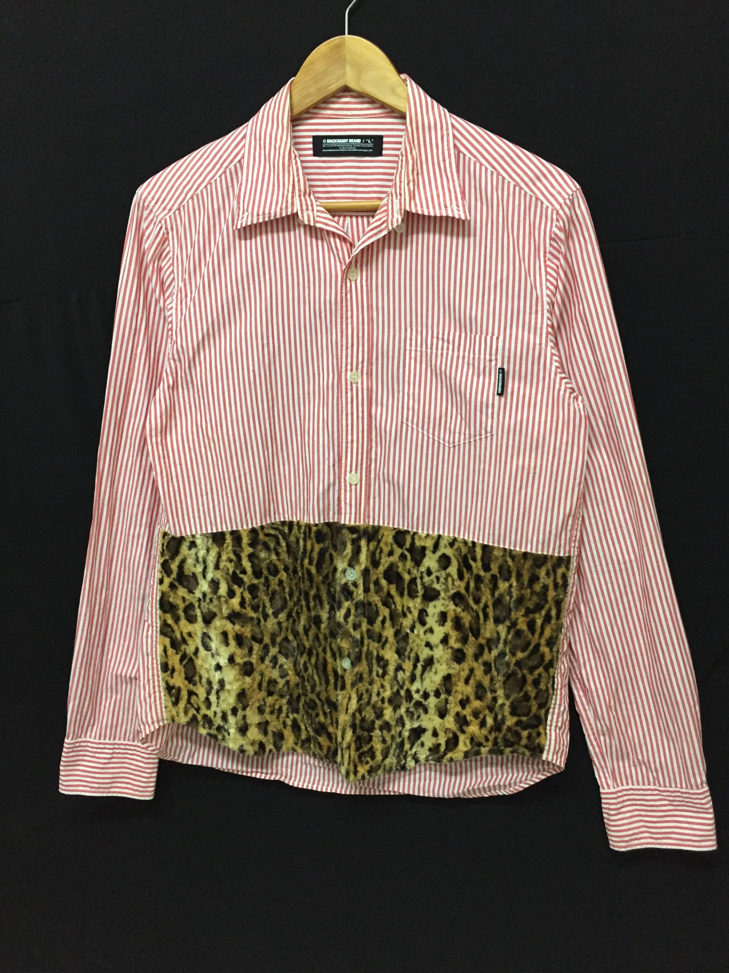 Swagger MACKDADDY Leopard Hybrid stripe button up Size US M / EU 48-50 / 2 - 1 Thumbnail