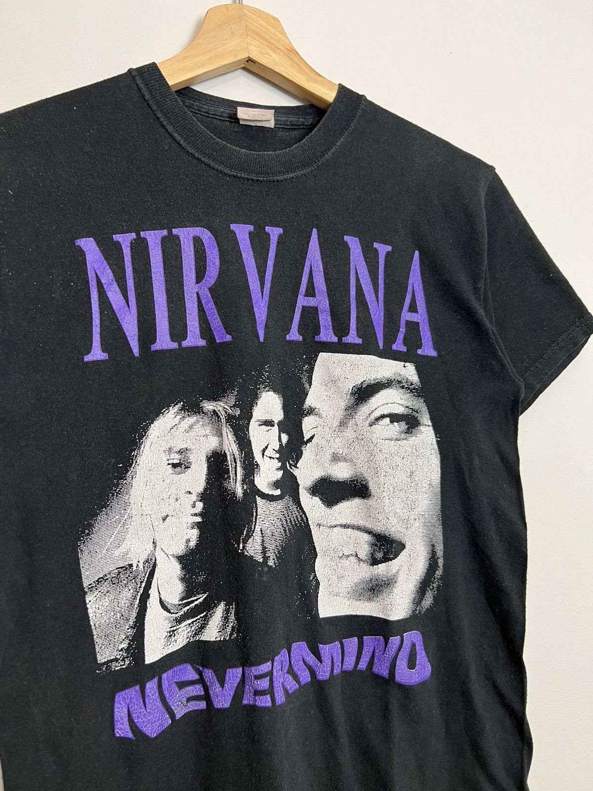 Vintage 90's Nirvana Nevermind Kurt Cobain Grunge Vintage T Shirt Size US S / EU 44-46 / 1 - 2 Preview
