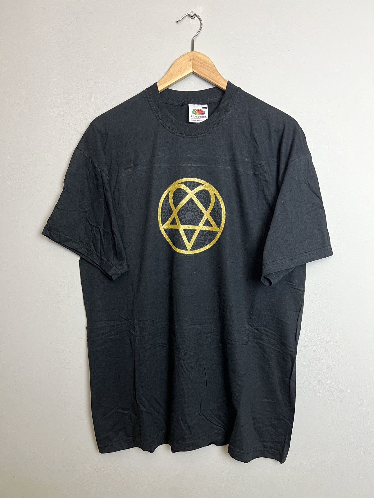 Band Tees Vintage Y2K 2000s HIM Heartagram Logo Shirt Bam Band Metal Size US L / EU 52-54 / 3 - 1 Thumbnail