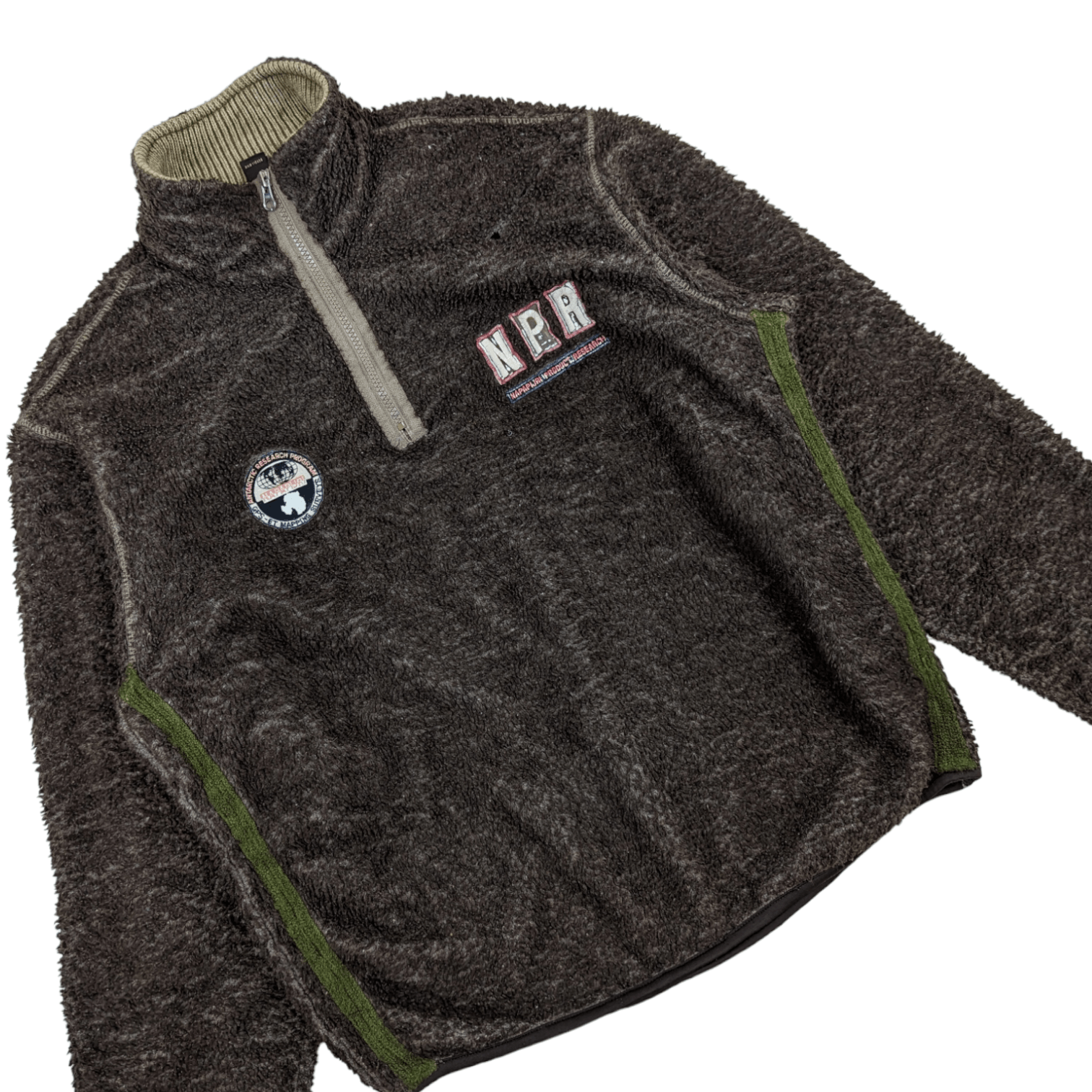 Napapijri Vintage 2000's NAPAPIJRI Fleece Sherpa Outdoor Sweatshirt Size US L / EU 52-54 / 3 - 2 Thumbnail