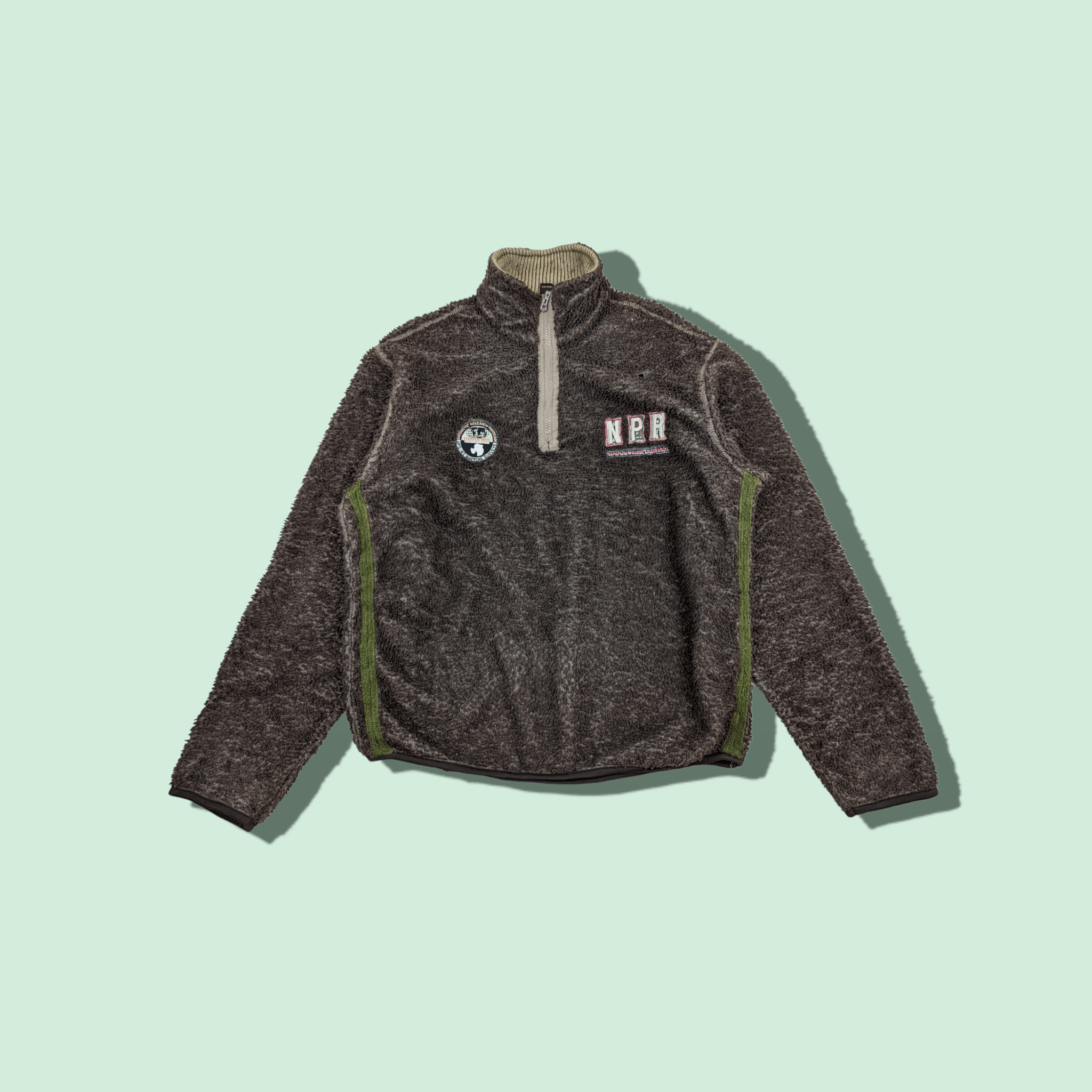 Napapijri Vintage 2000's NAPAPIJRI Fleece Sherpa Outdoor Sweatshirt Size US L / EU 52-54 / 3 - 1 Thumbnail