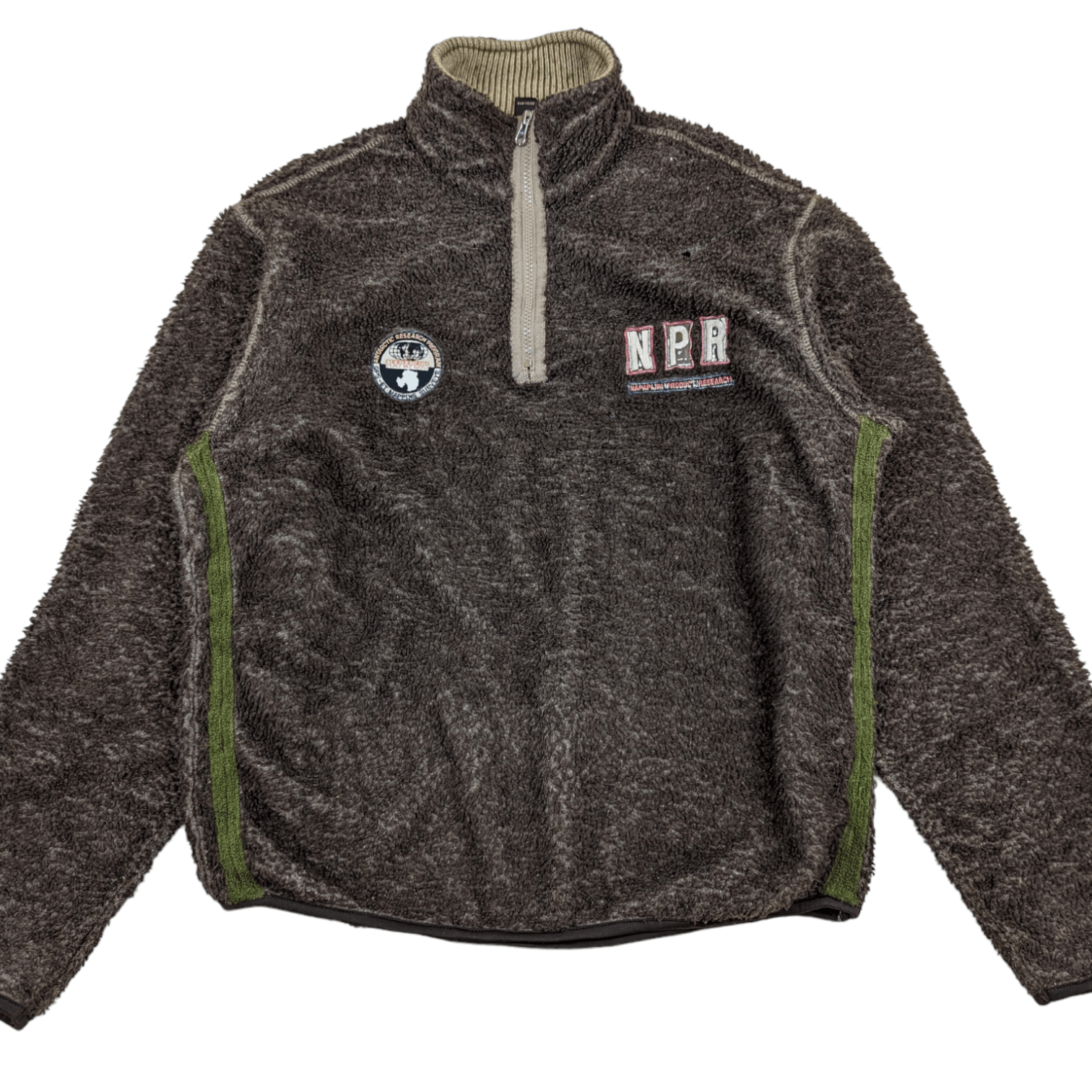 Napapijri Vintage 2000's NAPAPIJRI Fleece Sherpa Outdoor Sweatshirt Size US L / EU 52-54 / 3 - 3 Thumbnail