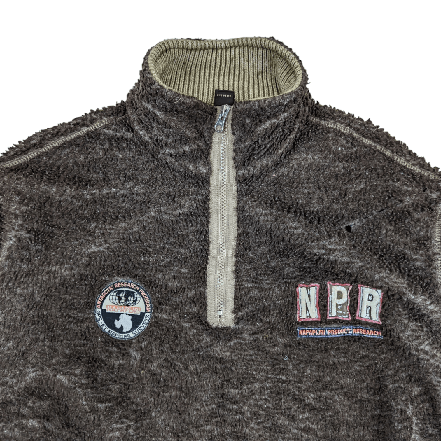 Napapijri Vintage 2000's NAPAPIJRI Fleece Sherpa Outdoor Sweatshirt Size US L / EU 52-54 / 3 - 4 Thumbnail