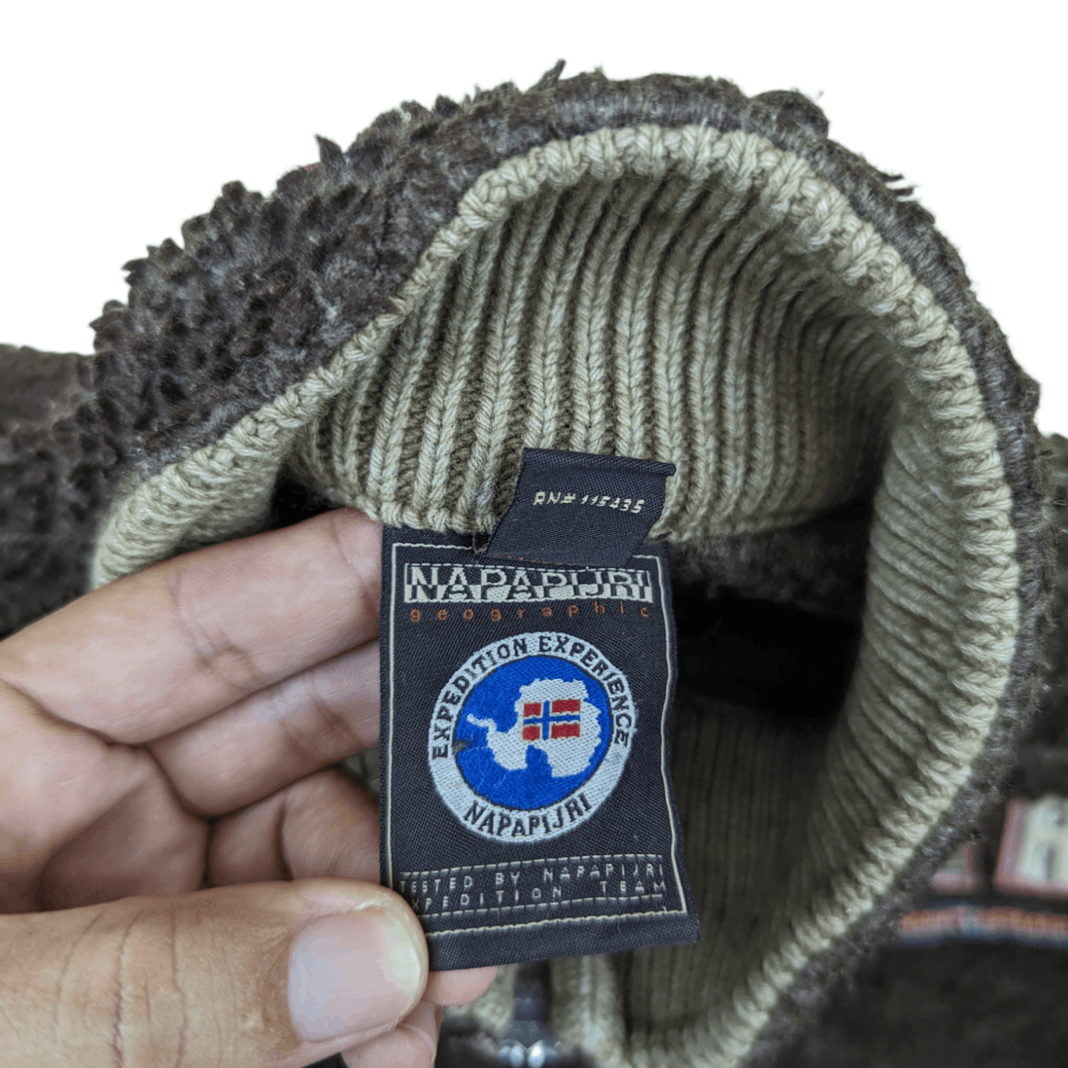 Napapijri Vintage 2000's NAPAPIJRI Fleece Sherpa Outdoor Sweatshirt Size US L / EU 52-54 / 3 - 14 Thumbnail