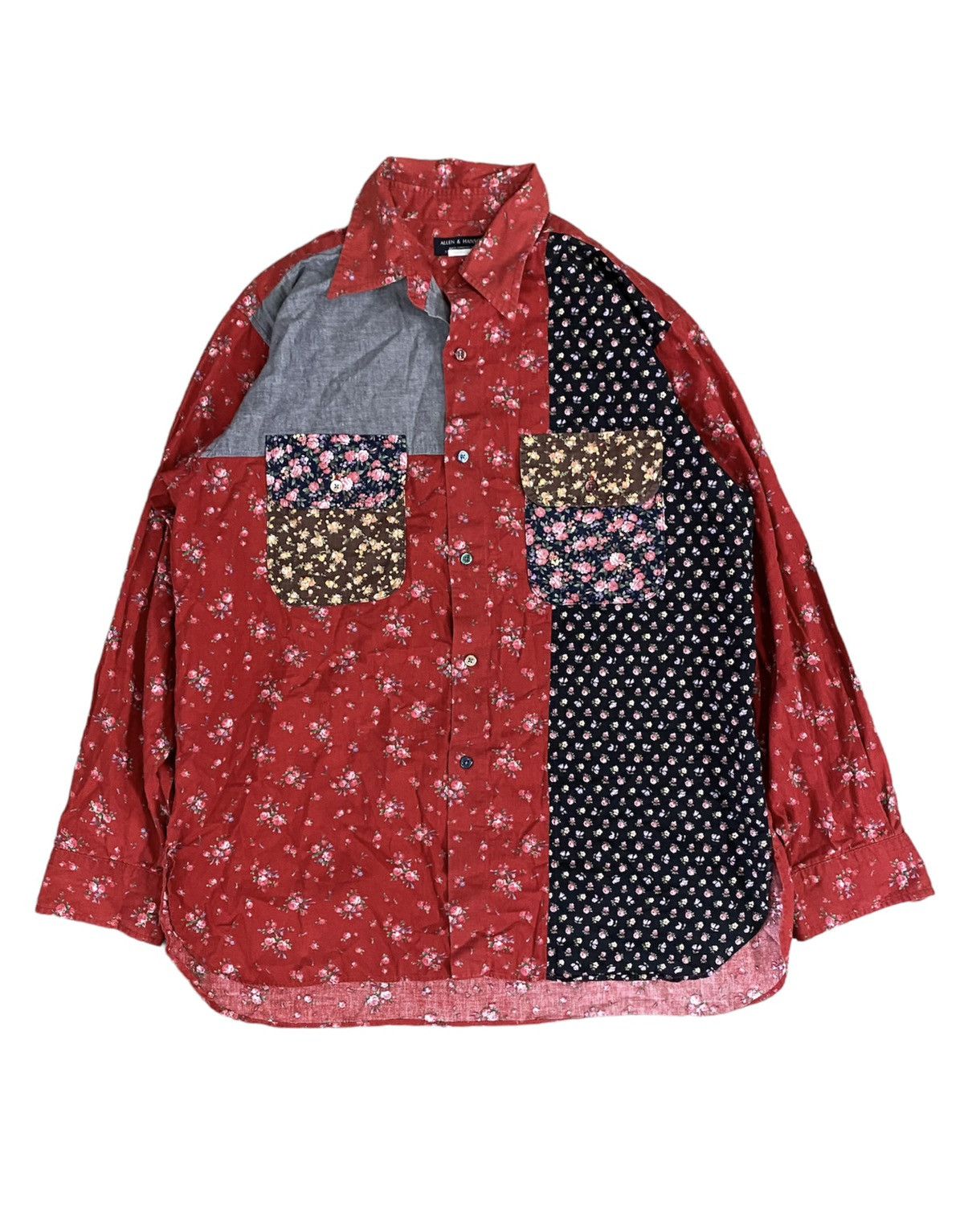 Flannel × Japanese Brand × Yasuyuki Ishii Vtg Allen & Hanson Patchwork floral Size US L / EU 52-54 / 3 - 1 Thumbnail
