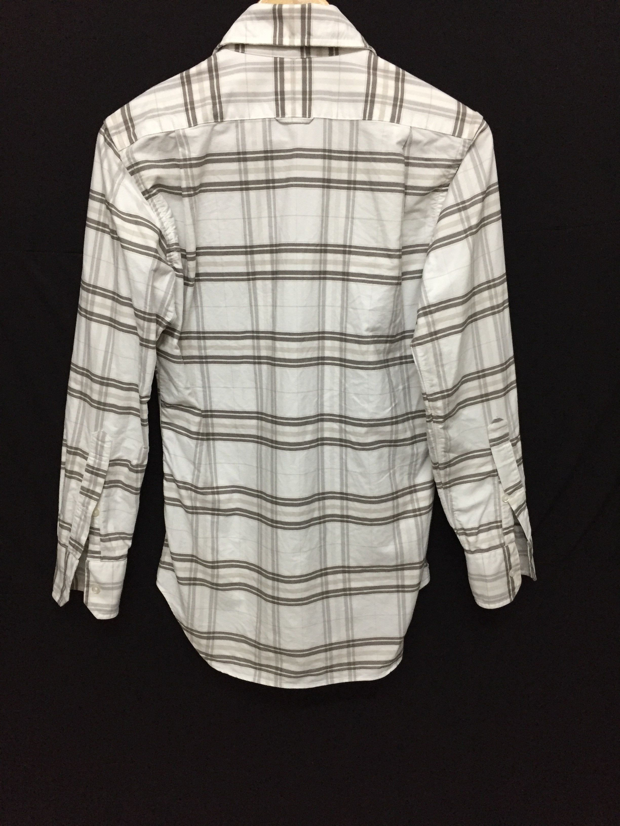 Thom Browne white plaid tartan button up shirt Size US S / EU 44-46 / 1 - 7 Thumbnail
