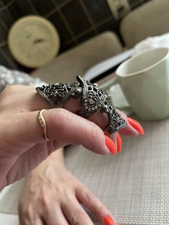 Unique Design Ring Belt Ring, Sterling Silver, Avant Garde Jewelry 
