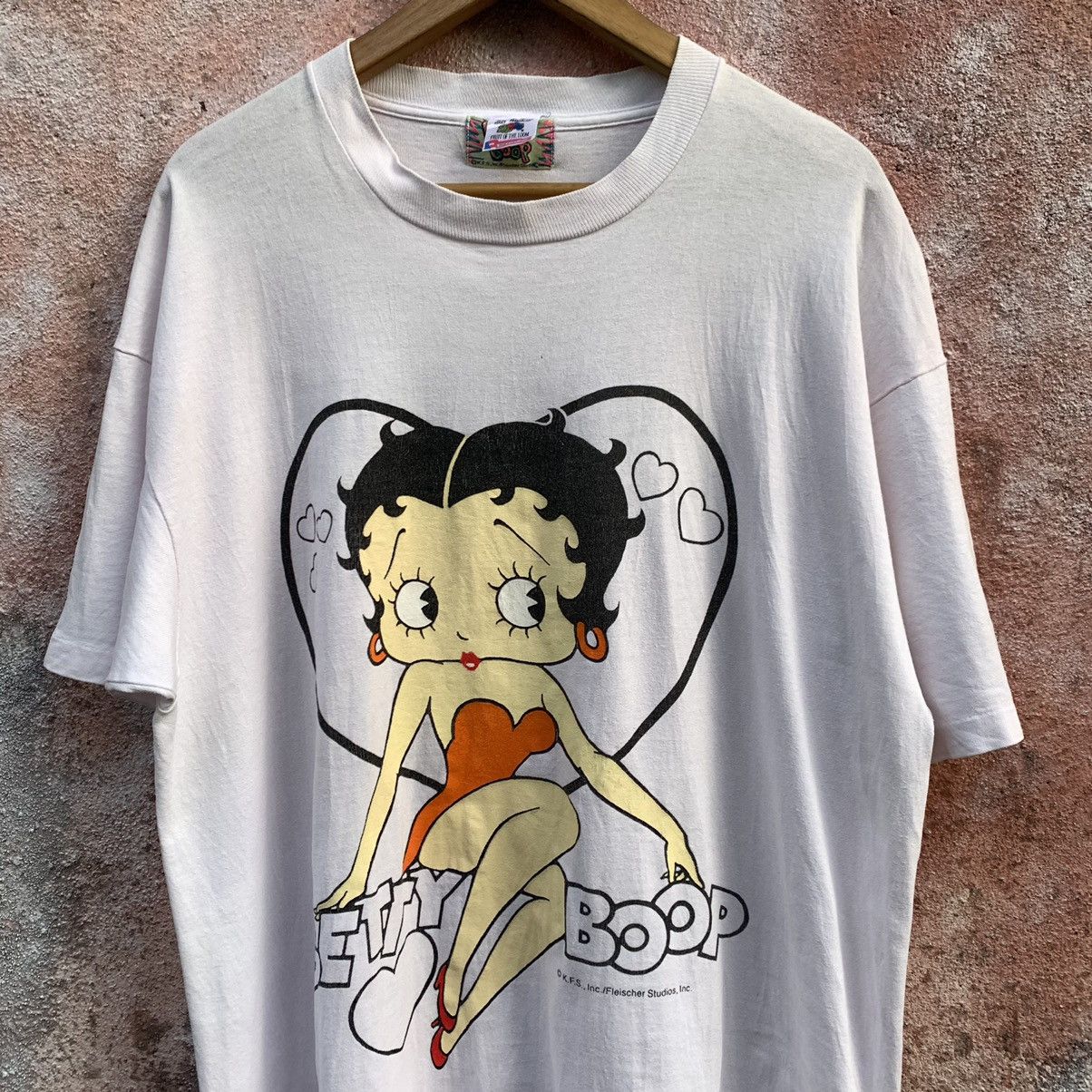 Cartoon Network 🔥Thrashed🔥 Vintage 90s Betty Boop Tee Size US XL / EU 56 / 4 - 2 Thumbnail