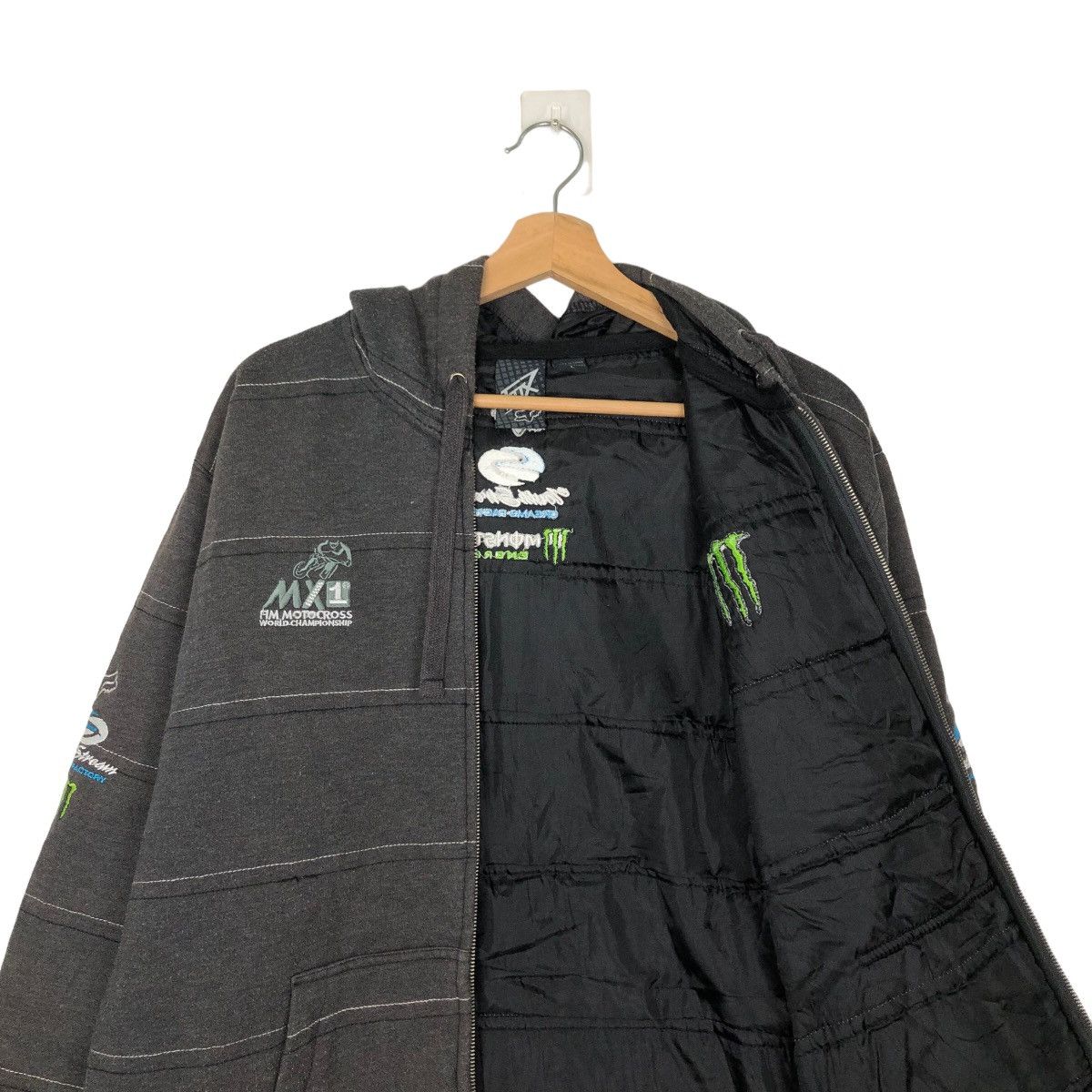 Fox Racing VINTAGE STRIPED HOODIE MONSTER FOX RACING BIG LOGO Size US L / EU 52-54 / 3 - 10 Thumbnail