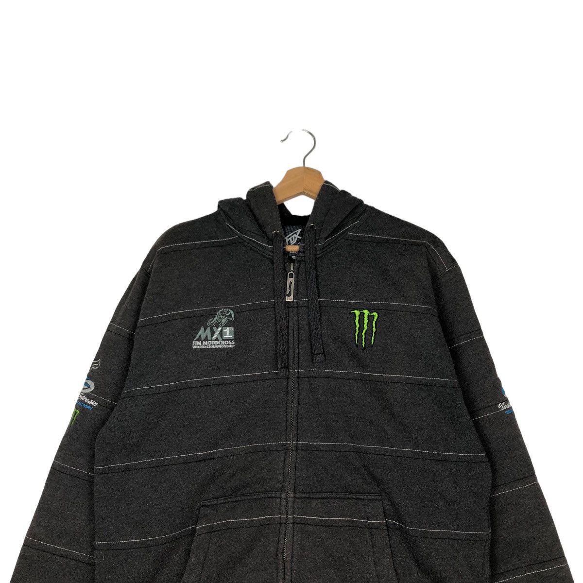 Fox Racing VINTAGE STRIPED HOODIE MONSTER FOX RACING BIG LOGO Size US L / EU 52-54 / 3 - 2 Thumbnail