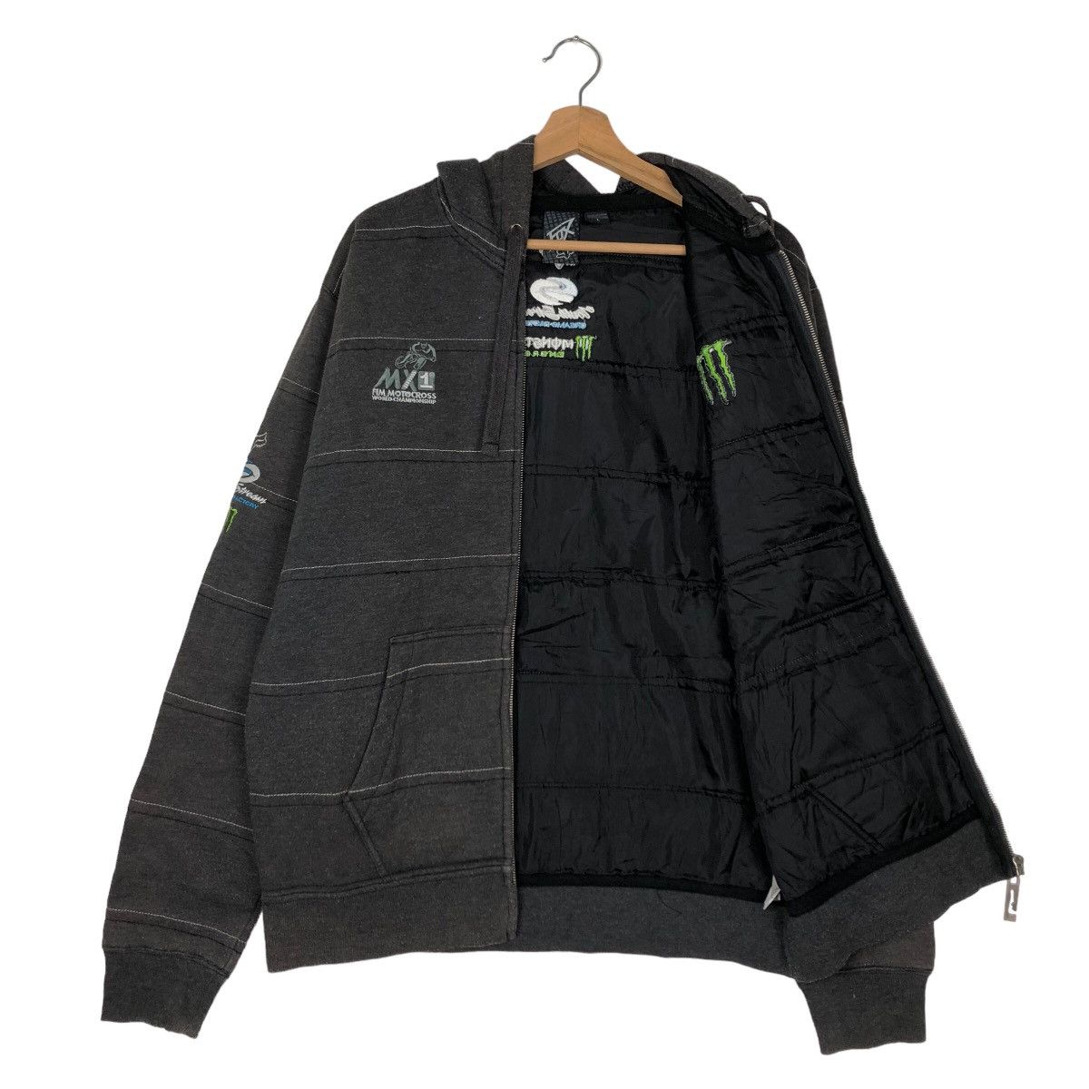 Fox Racing VINTAGE STRIPED HOODIE MONSTER FOX RACING BIG LOGO Size US L / EU 52-54 / 3 - 9 Thumbnail
