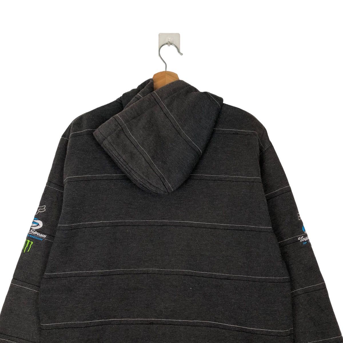 Fox Racing VINTAGE STRIPED HOODIE MONSTER FOX RACING BIG LOGO Size US L / EU 52-54 / 3 - 8 Thumbnail