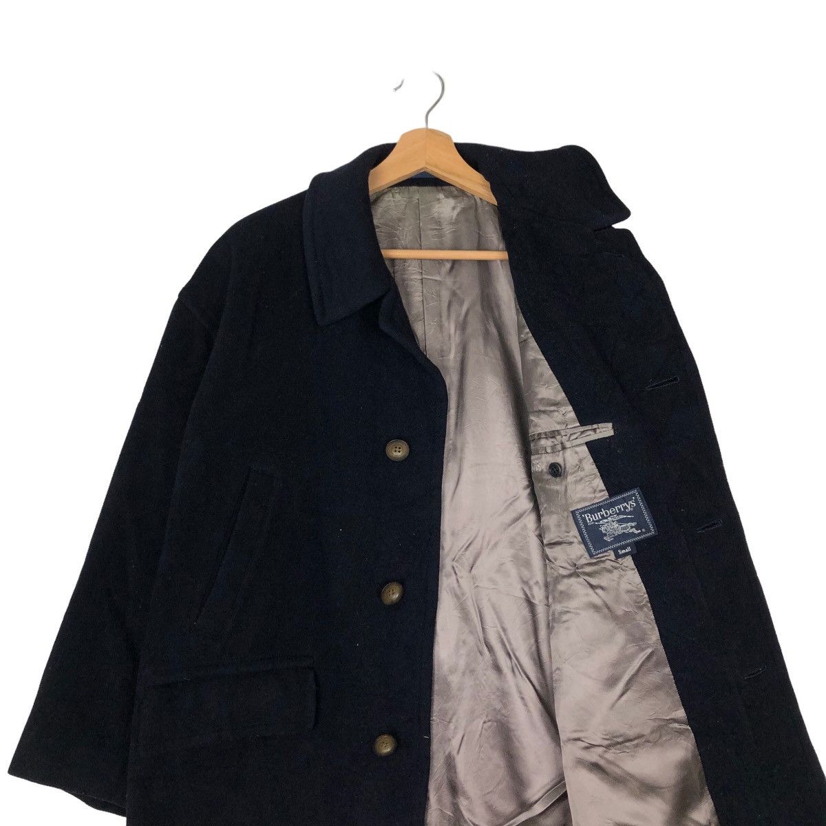 Burberry VINTAGE WOOL JACKET BURBERRY ICONIC BLACK Size US S / EU 44-46 / 1 - 10 Thumbnail