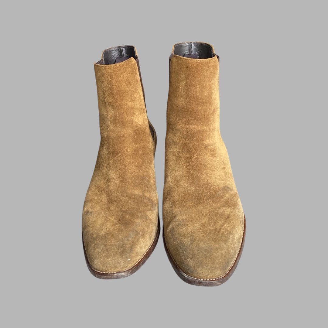 Saint Laurent Paris SLP Wyatt 40 Suede Chealsea Boots Size US 10.5 / EU 43-44 - 5 Thumbnail