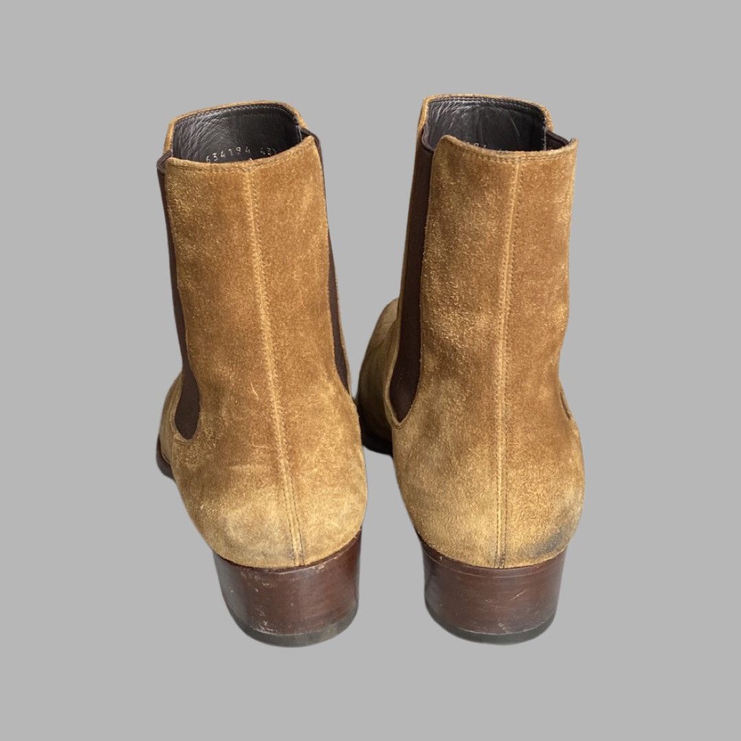 Saint Laurent Paris SLP Wyatt 40 Suede Chealsea Boots Size US 10.5 / EU 43-44 - 3 Thumbnail