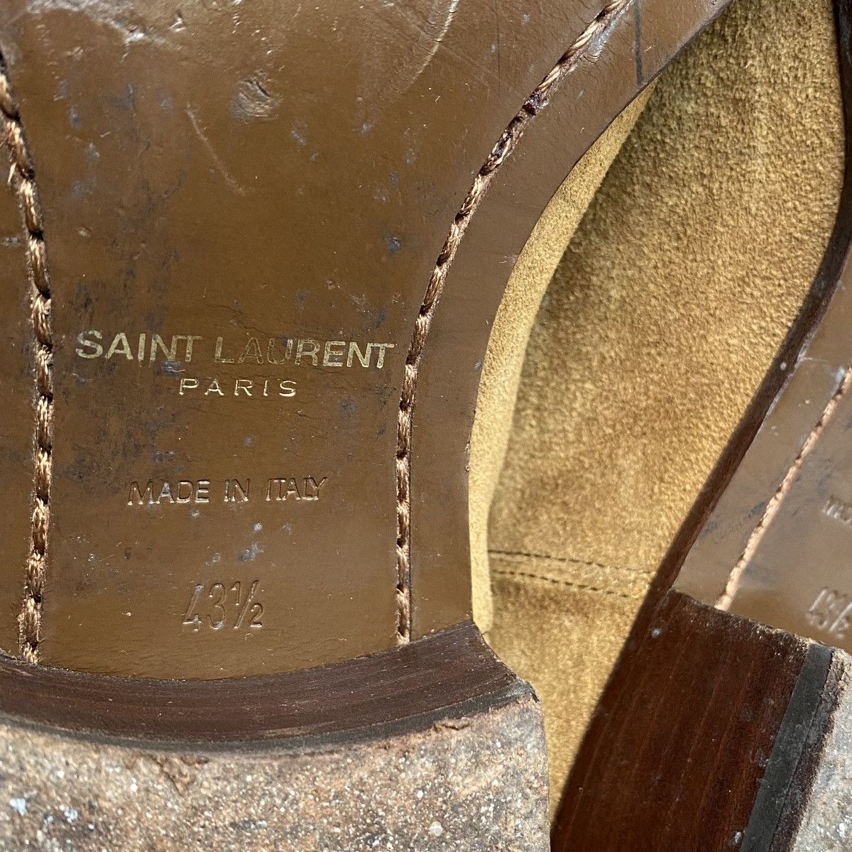 Saint Laurent Paris SLP Wyatt 40 Suede Chealsea Boots Size US 10.5 / EU 43-44 - 10 Thumbnail