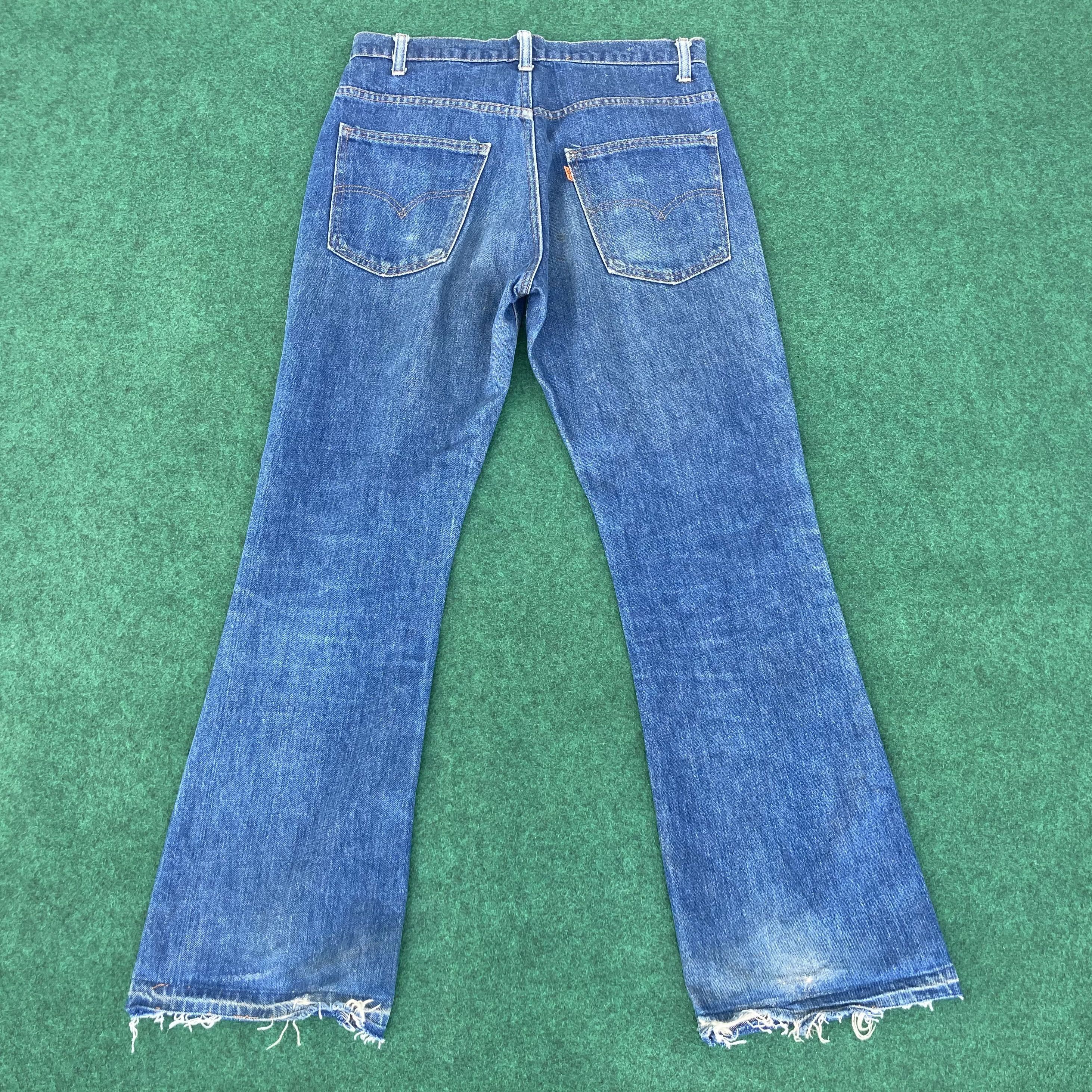 Levi's 31x29 Vtg Levis 517 Bootcut Flared 80s Orange Tab Usa Jeans Size US 31 - 8 Thumbnail