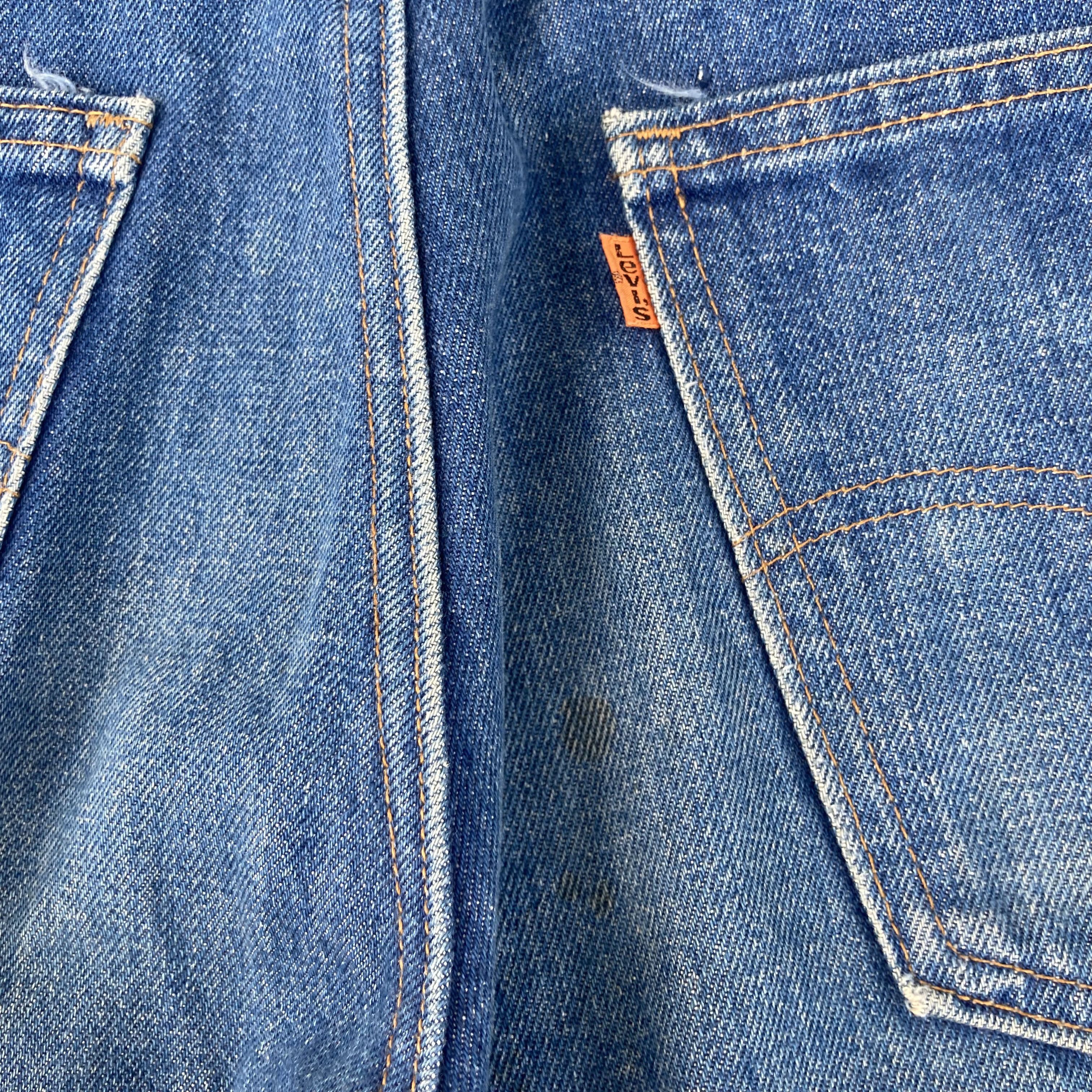 Levi's 31x29 Vtg Levis 517 Bootcut Flared 80s Orange Tab Usa Jeans Size US 31 - 7 Thumbnail