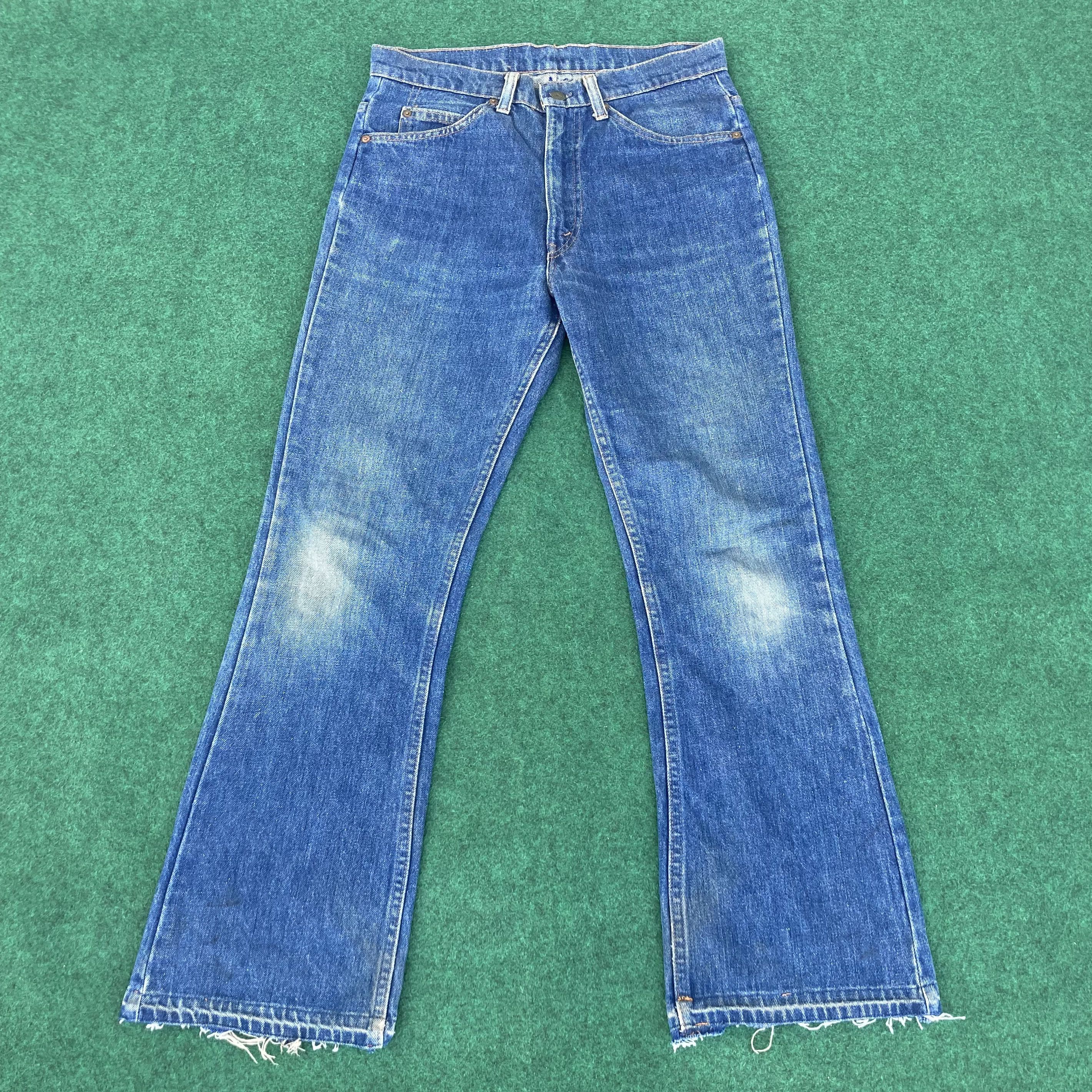 Vtg Levis 517 Bootcut Flared 80s Grunge Jeans - Main Image