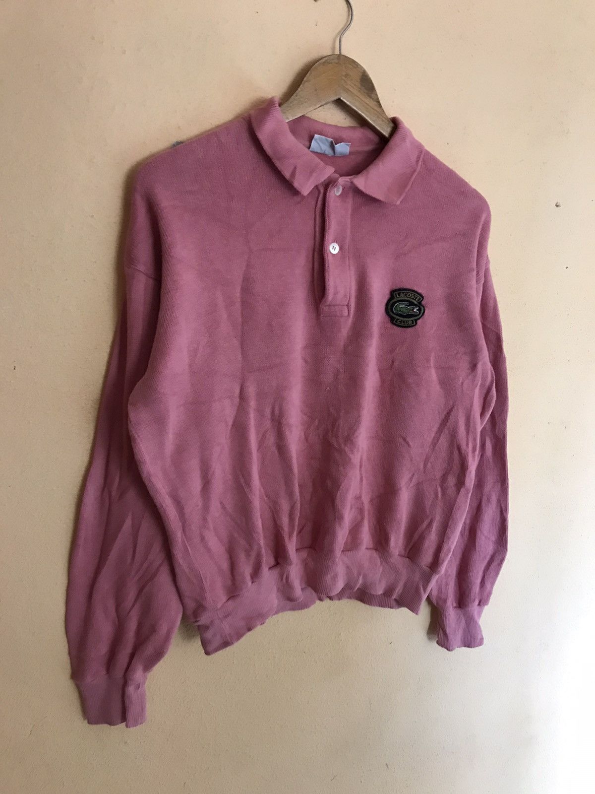 Lacoste × Vintage RARE VINTAGE LACOSTE BUTTON HALF Size US M / EU 48-50 / 2 - 3 Thumbnail