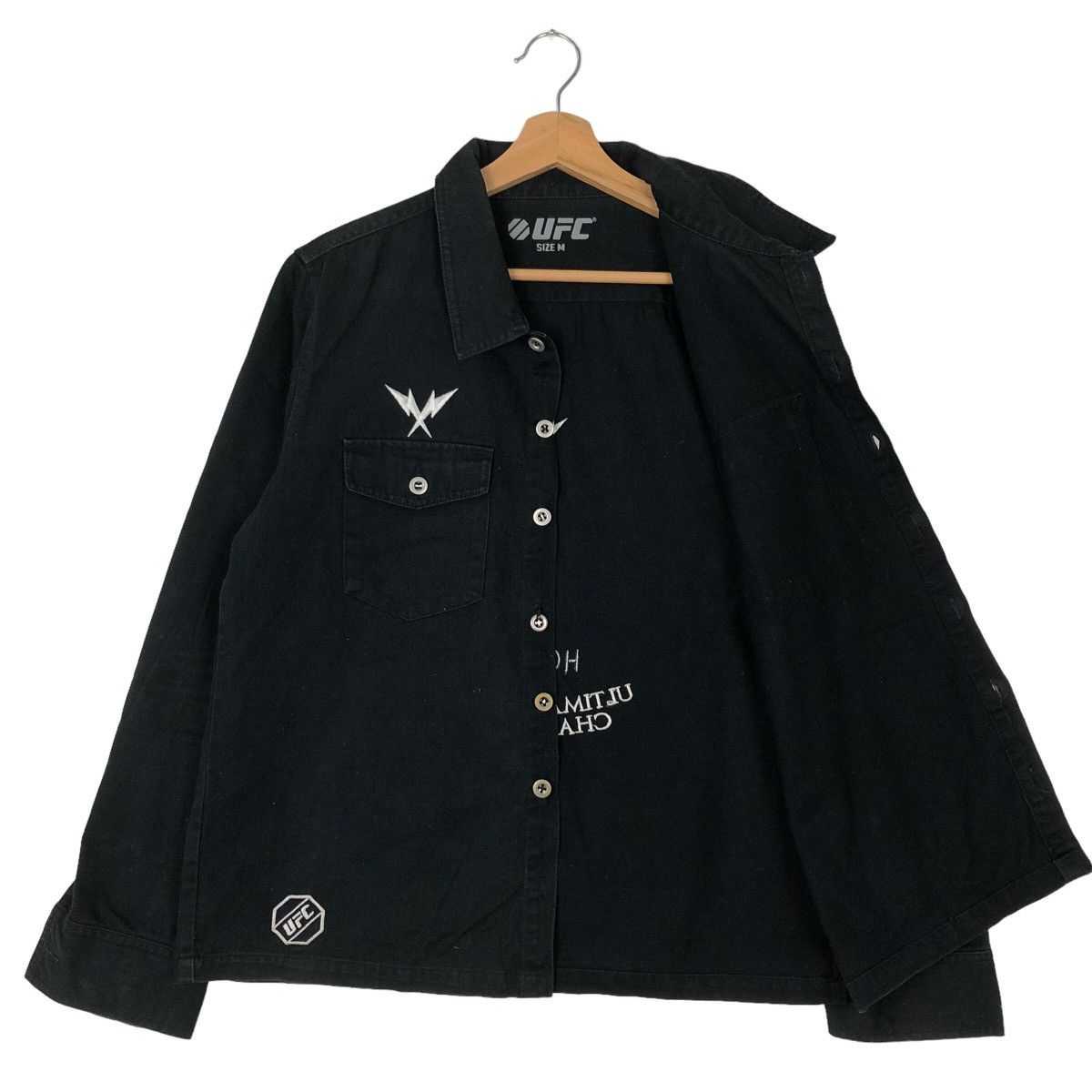 Japanese Brand VINTAGE CHORE TRUCKER JACKET UFC SPORT BIG LOGO Size US M / EU 48-50 / 2 - 9 Thumbnail