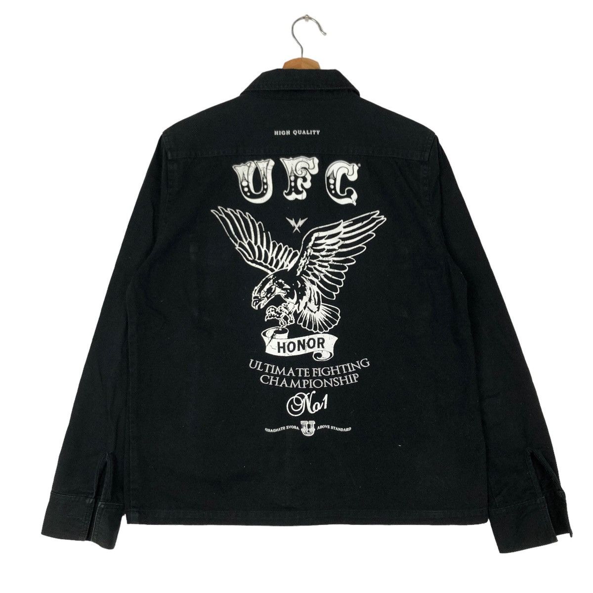 Japanese Brand VINTAGE CHORE TRUCKER JACKET UFC SPORT BIG LOGO Size US M / EU 48-50 / 2 - 7 Thumbnail