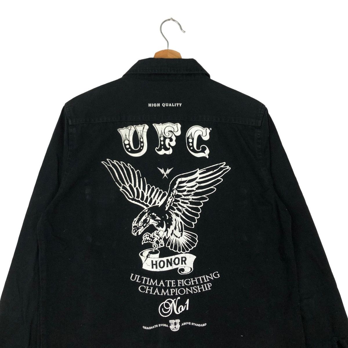 Japanese Brand VINTAGE CHORE TRUCKER JACKET UFC SPORT BIG LOGO Size US M / EU 48-50 / 2 - 8 Thumbnail