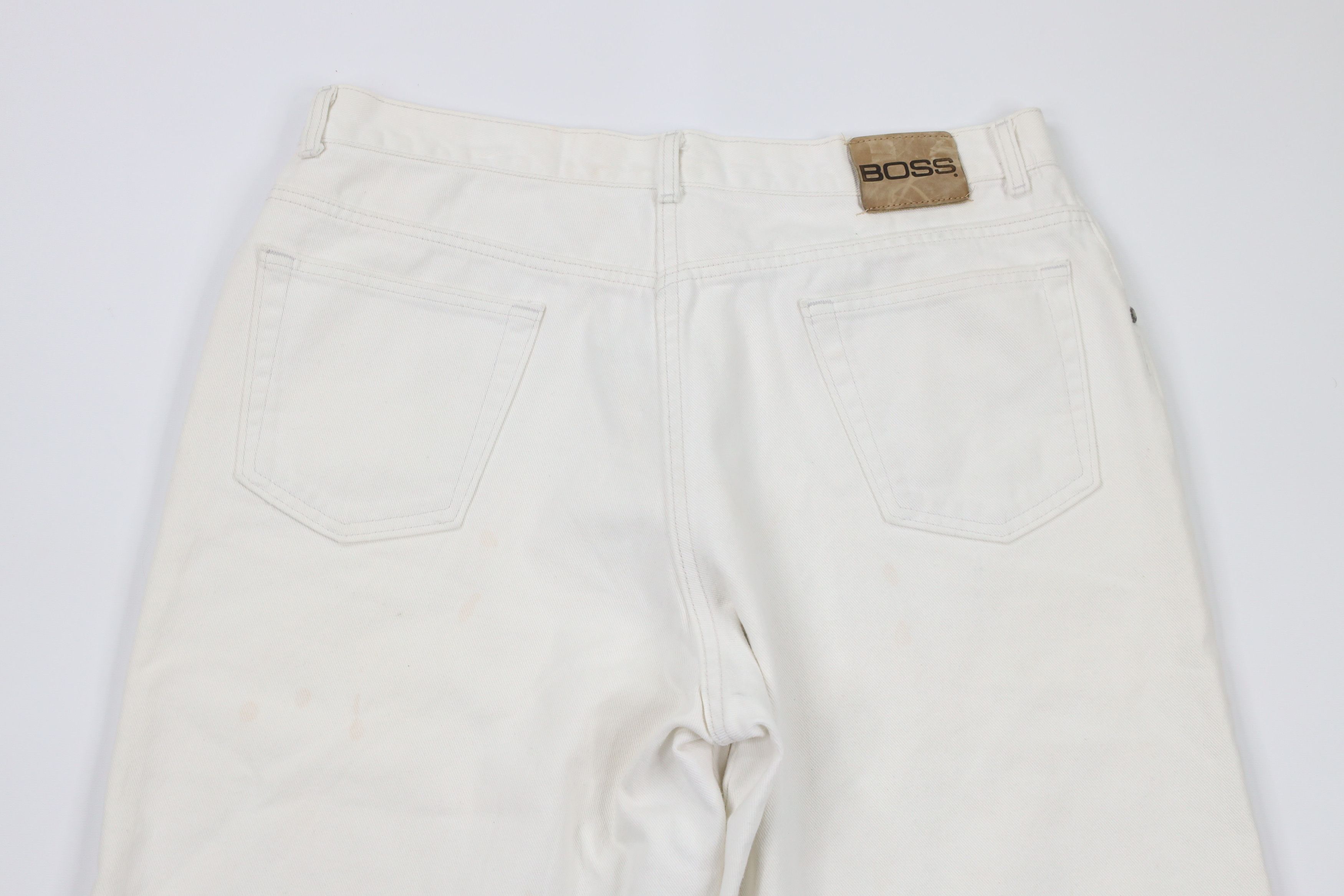 Vintage Vintage 90s Streetwear Baggy Hip Hop Denim Shorts White USA Size US 38 / EU 54 - 10 Thumbnail