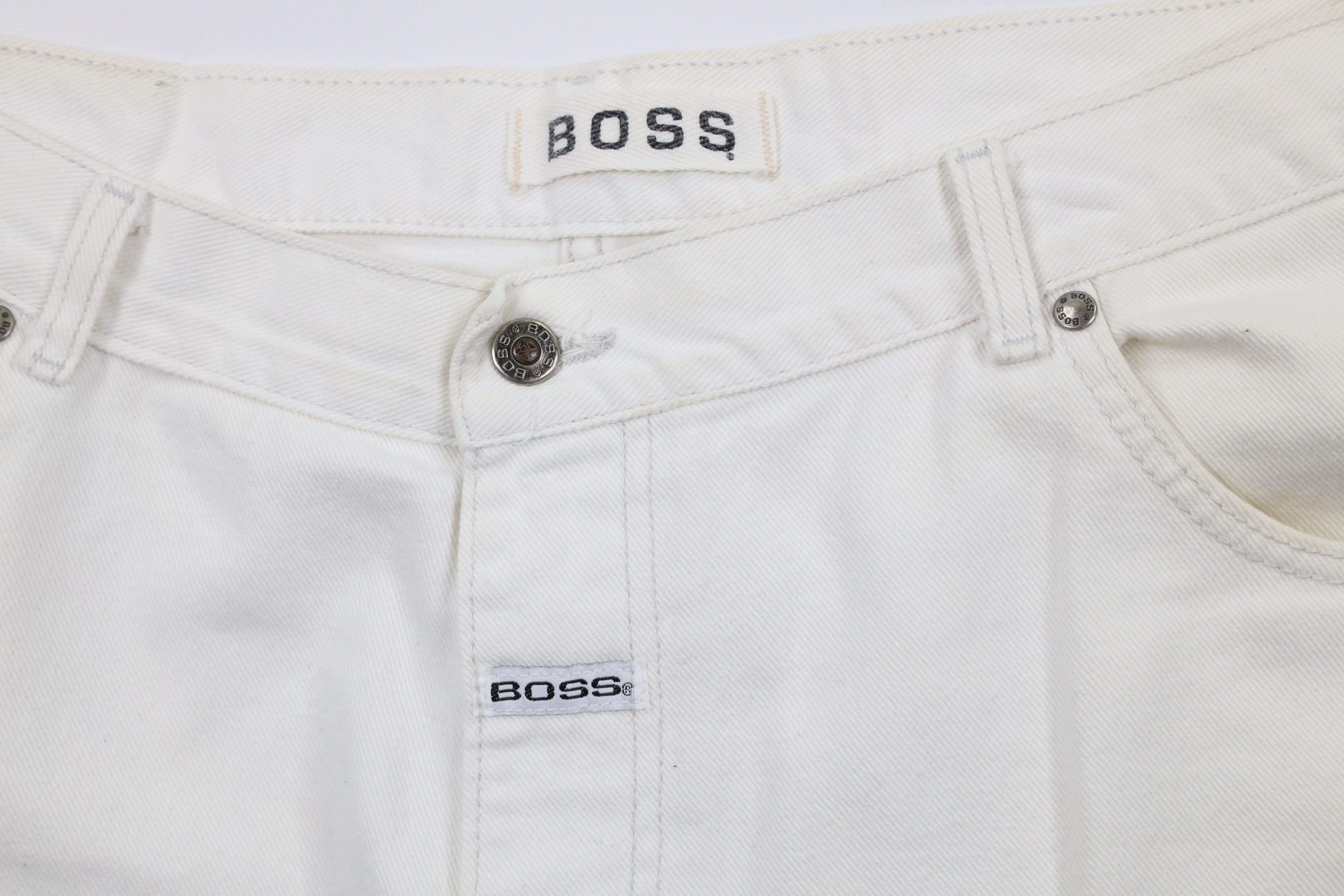 Vintage Vintage 90s Streetwear Baggy Hip Hop Denim Shorts White USA Size US 38 / EU 54 - 6 Thumbnail