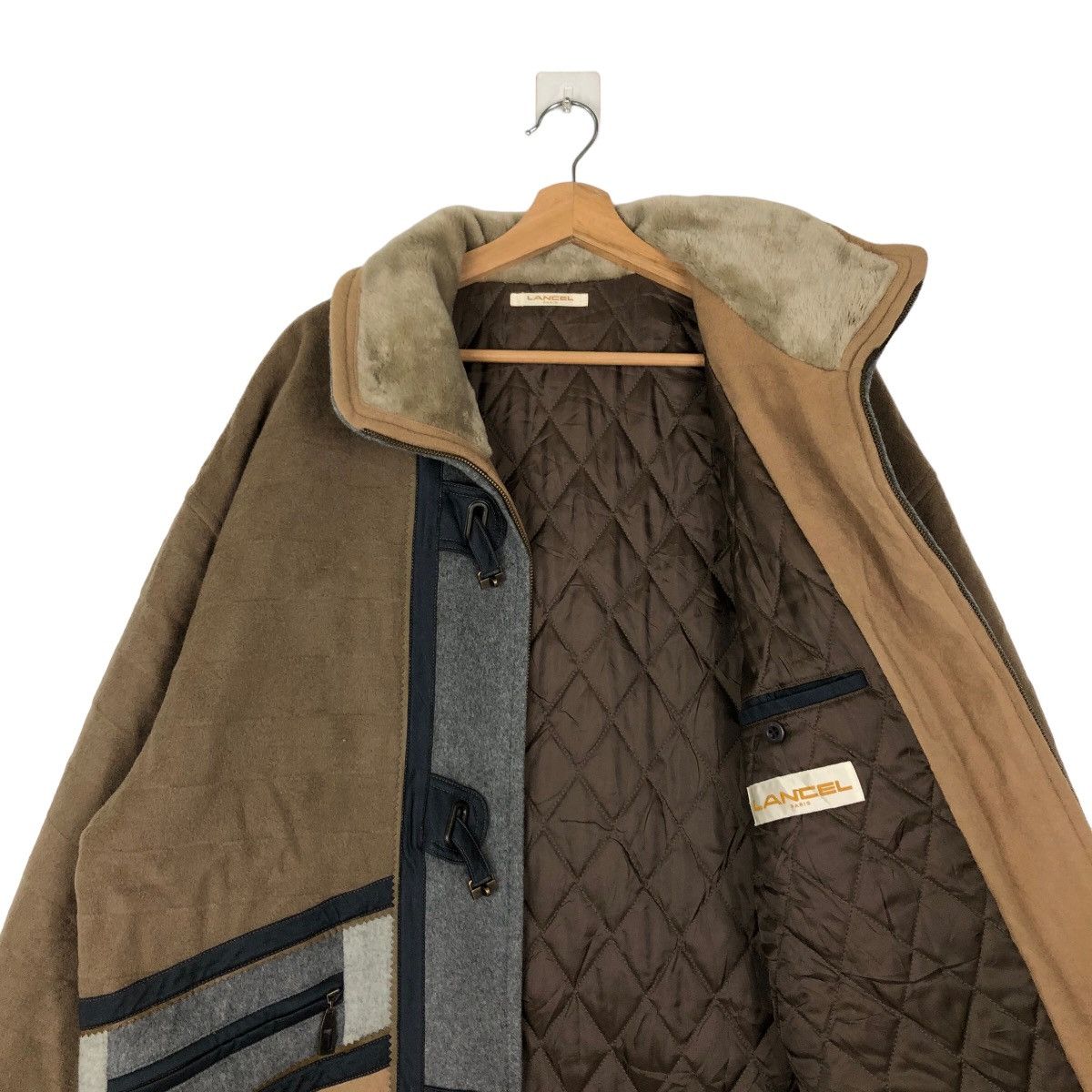 Vintage VINTAGE WOOL JACKET SURVIVAL DESIGN LANCEL PARIS RARE DESIGN Size US M / EU 48-50 / 2 - 10 Thumbnail