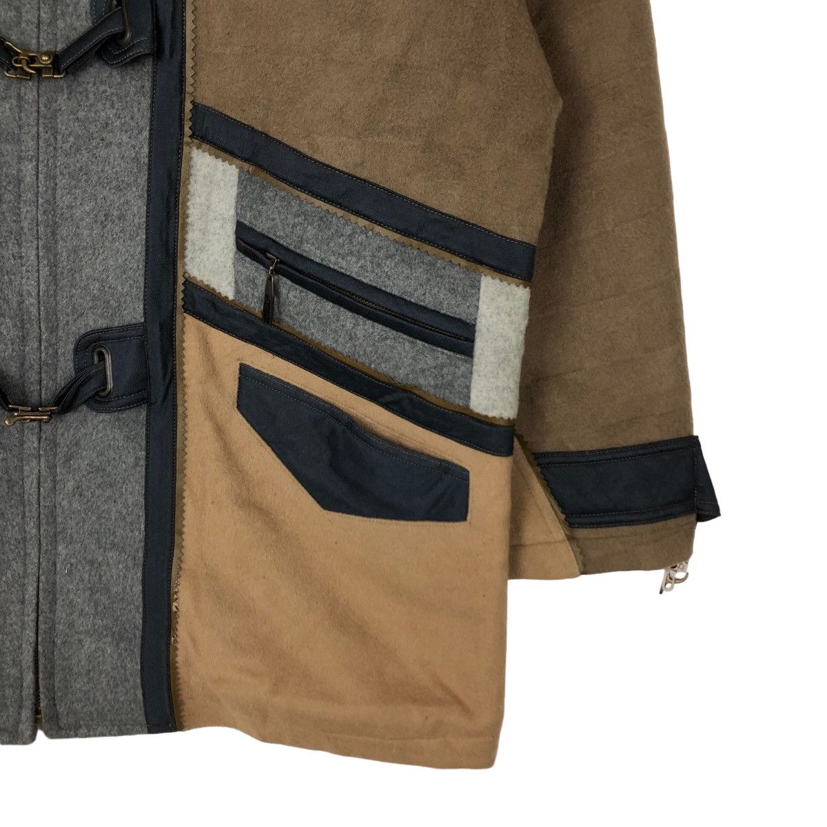 Vintage VINTAGE WOOL JACKET SURVIVAL DESIGN LANCEL PARIS RARE DESIGN Size US M / EU 48-50 / 2 - 4 Thumbnail