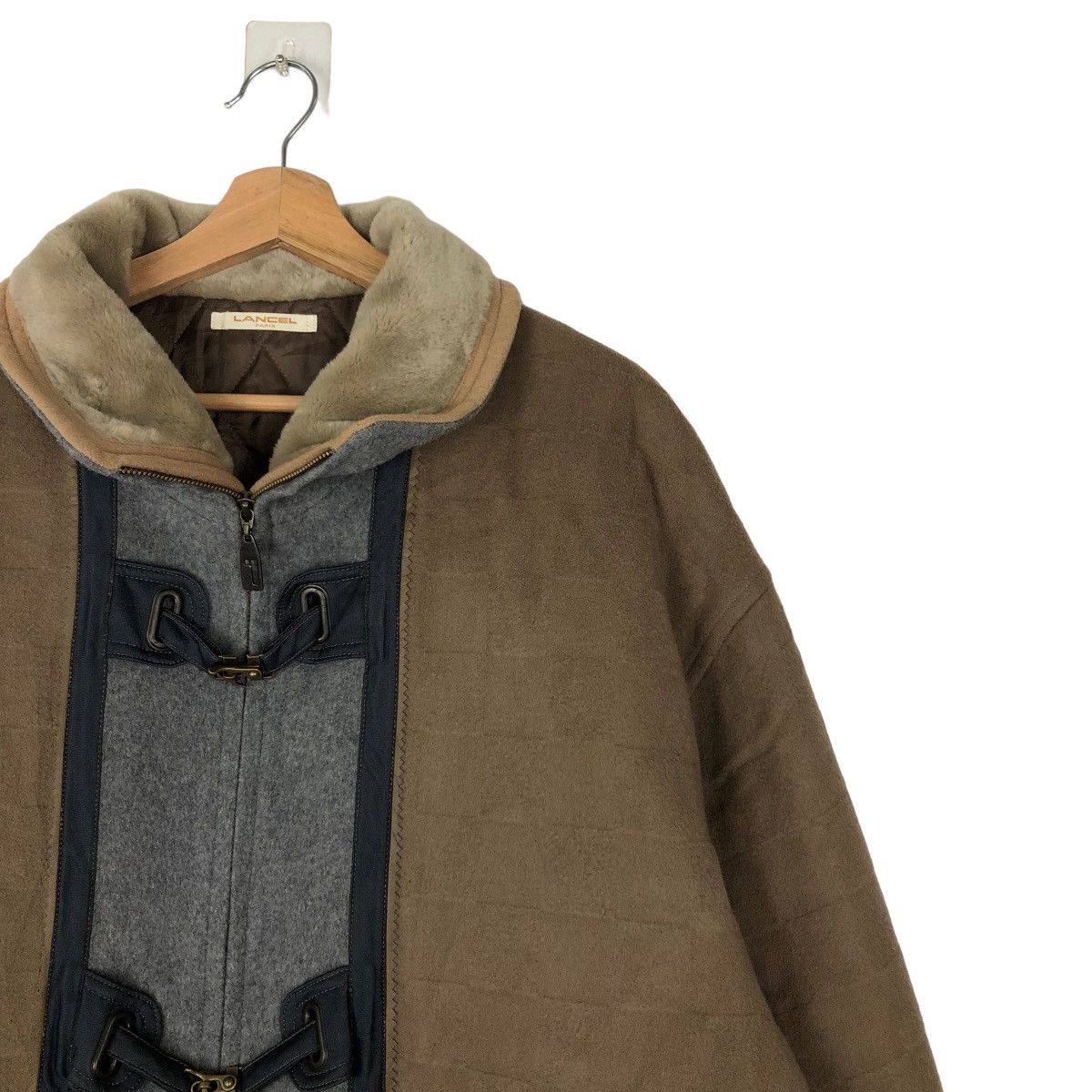 Vintage VINTAGE WOOL JACKET SURVIVAL DESIGN LANCEL PARIS RARE DESIGN Size US M / EU 48-50 / 2 - 5 Thumbnail